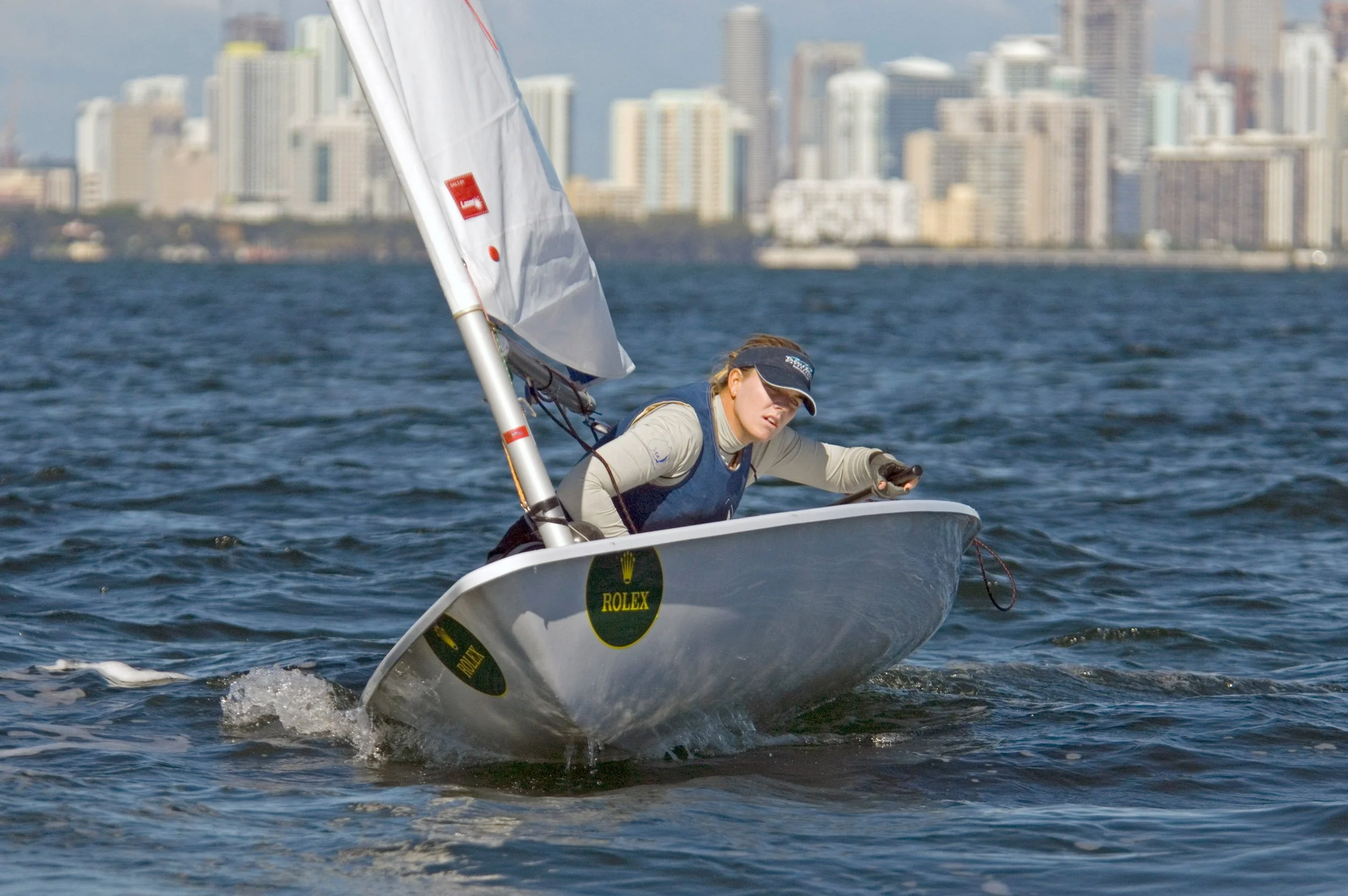 Miami Olympic Class Regatta 2008, Florida,Day1,Laser Radial,Paige Railey,USA (01004)