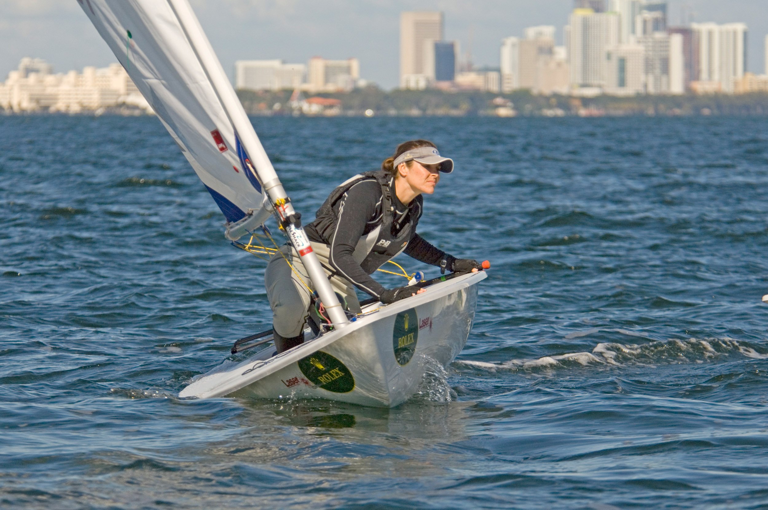 Miami Olympic Class Regatta 2008, Florida,Day1,Laser Radial,Debbie Hanna,IRL (01013)