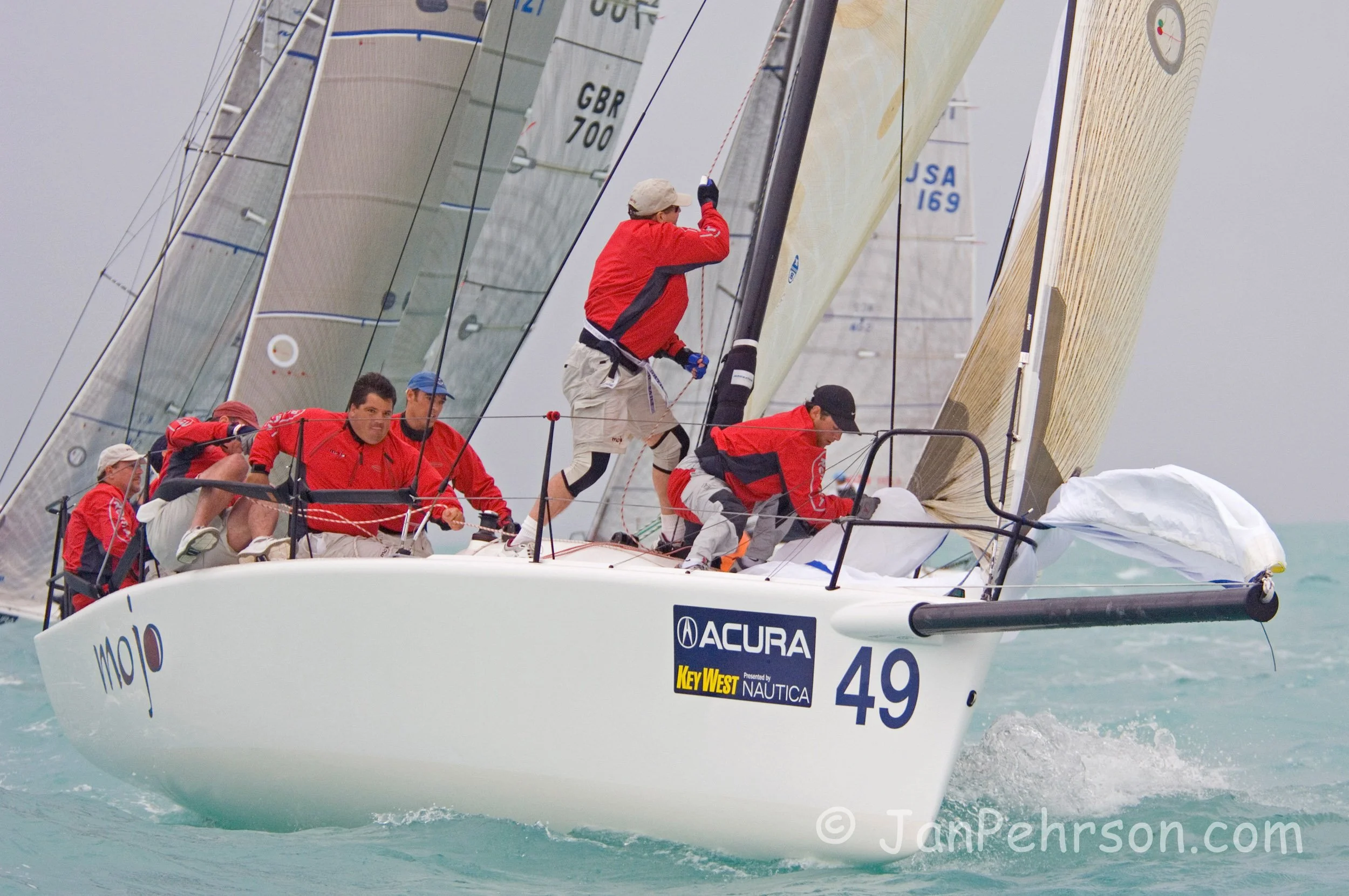 Acura Key West Race Week 2008, Florida, Day 1 of Racing, Division 1,Melges32,,MOJO,Seabrook,TX (00250)