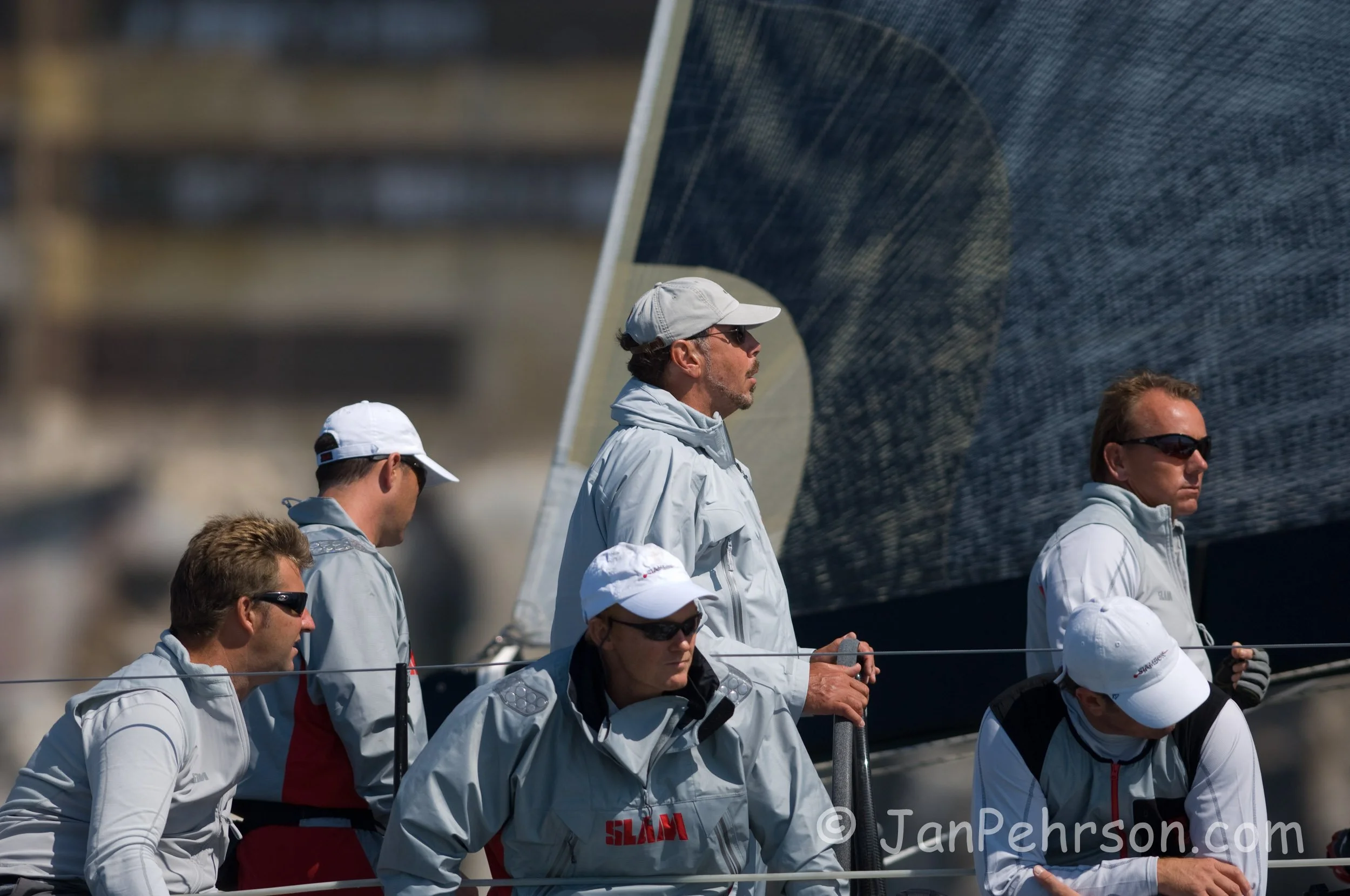 Rolex 2007 Big Boat Series San Francisco - IRCA - Sjambok - Larry Ellison Driving (01514)