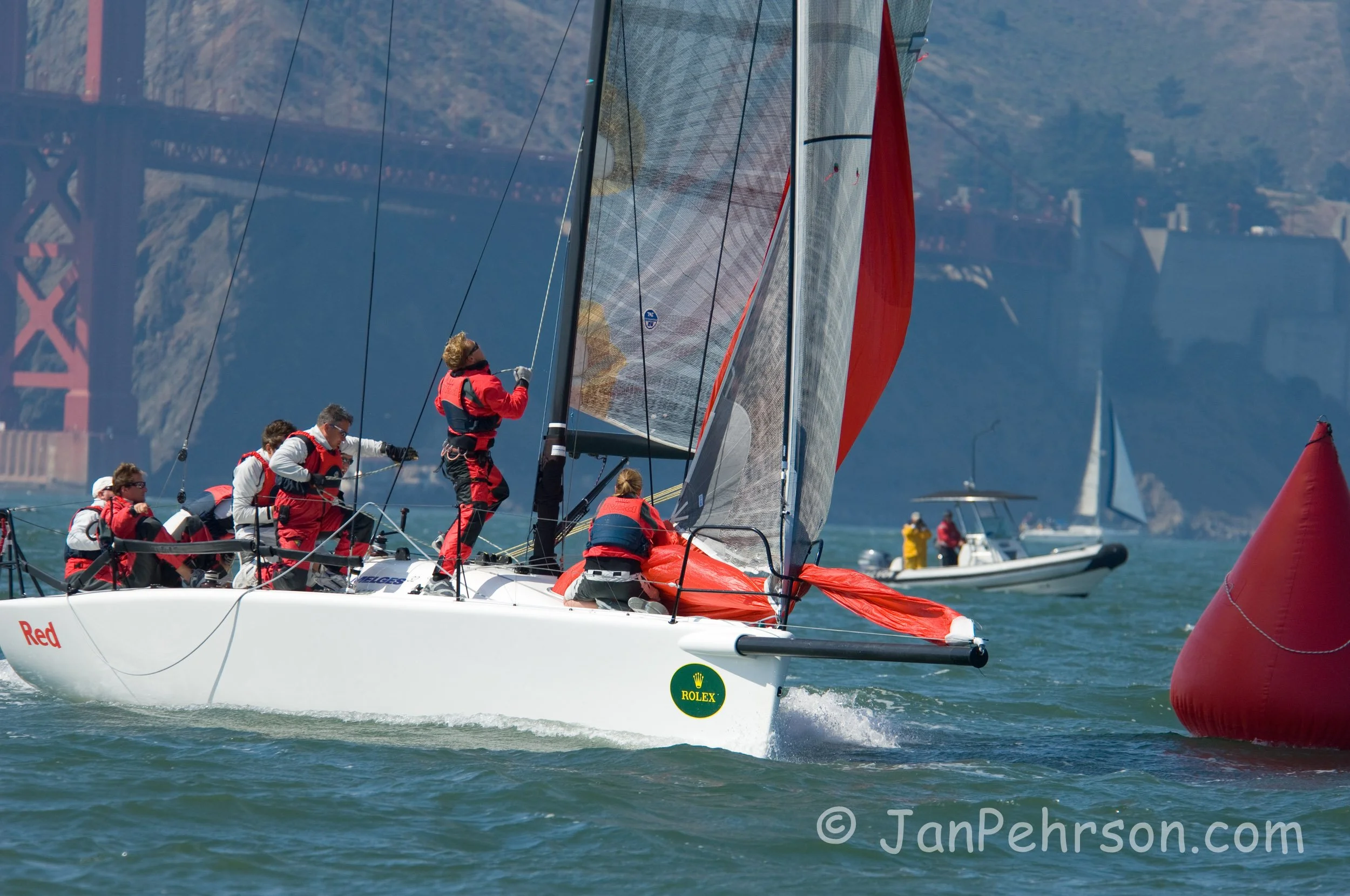 Rolex 2007 Big Boat Series San Francisco - Melges 32 - Red - Skipper: Tim Edwards, Torquay, Devon, UK (02110)