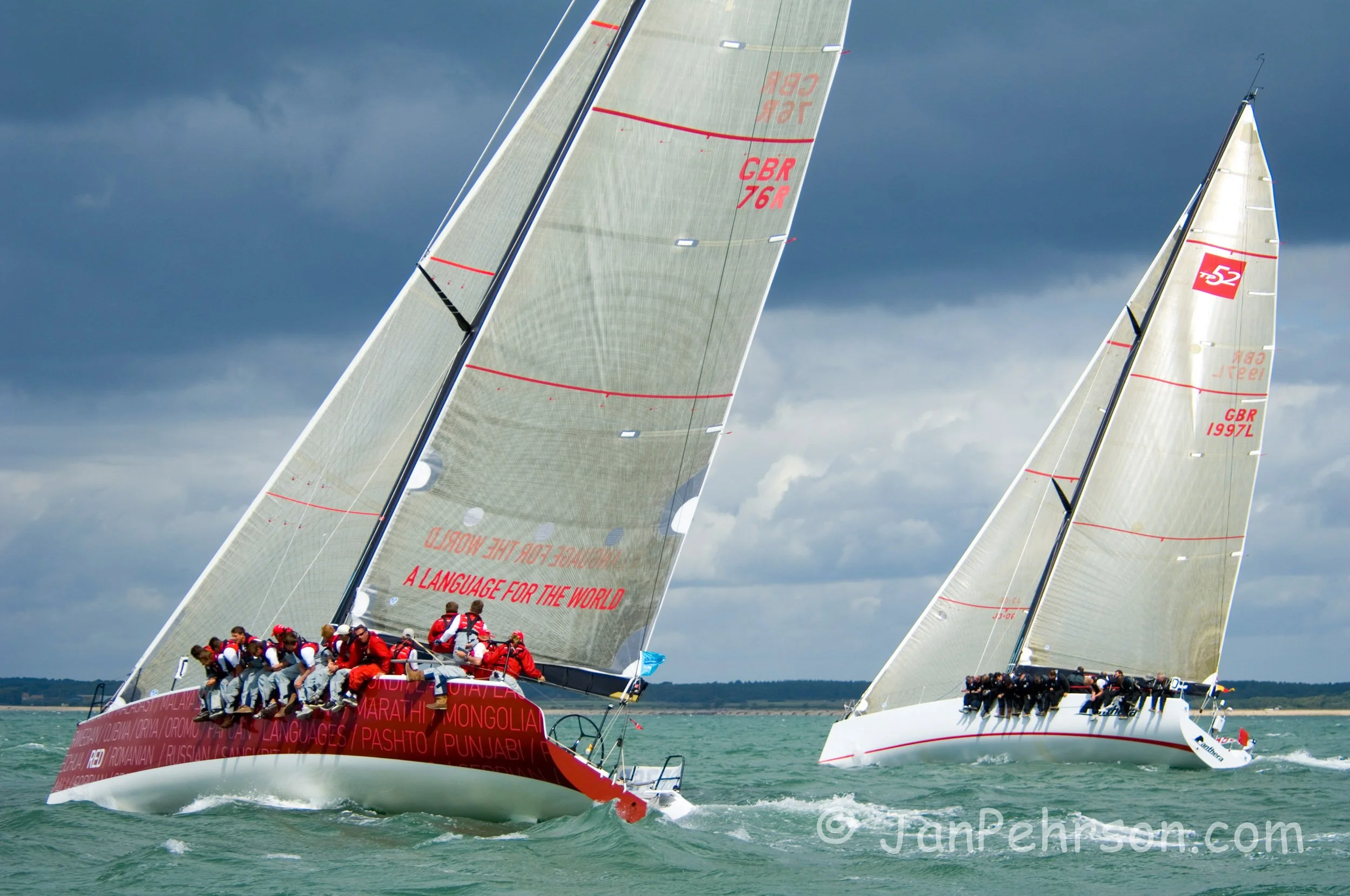 Cowes Race Week 2006 - TP52s Red and Penthera Class0 (02873)