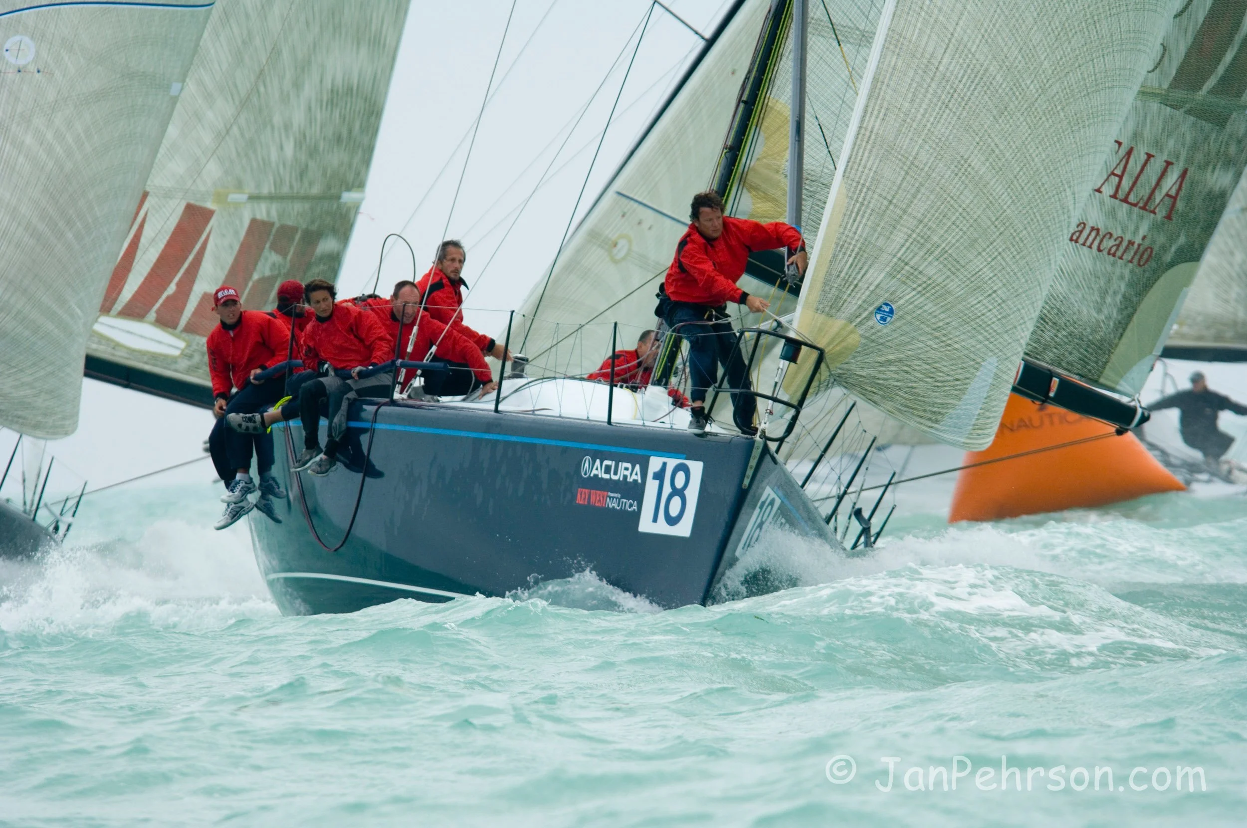 Key West Race Week 2006, Day 4. Farr 40 Mascalzone Latino Class Winner (435)