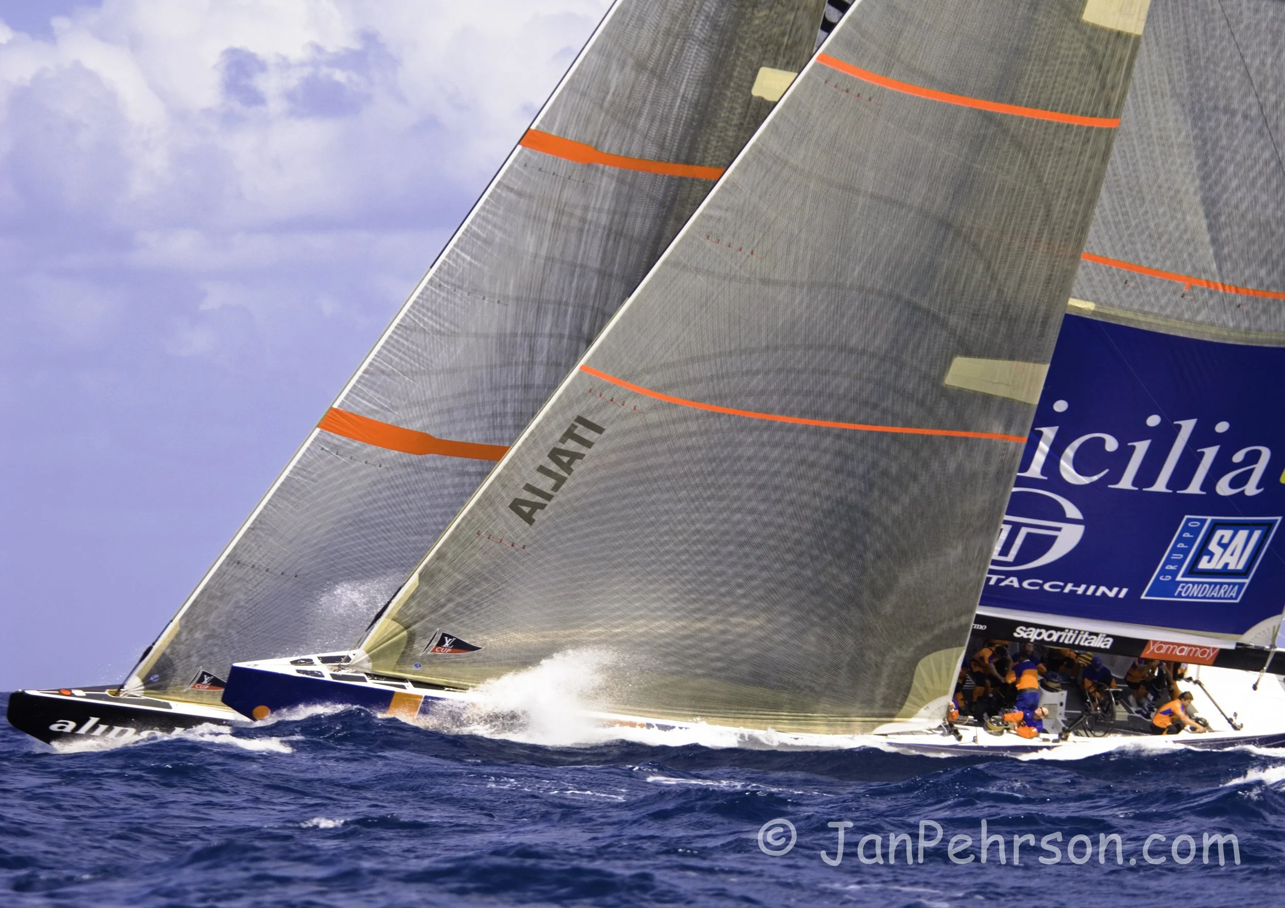 2005; America's Cup; Trapani; Italy; Alinghi; +39 Challenge (July)