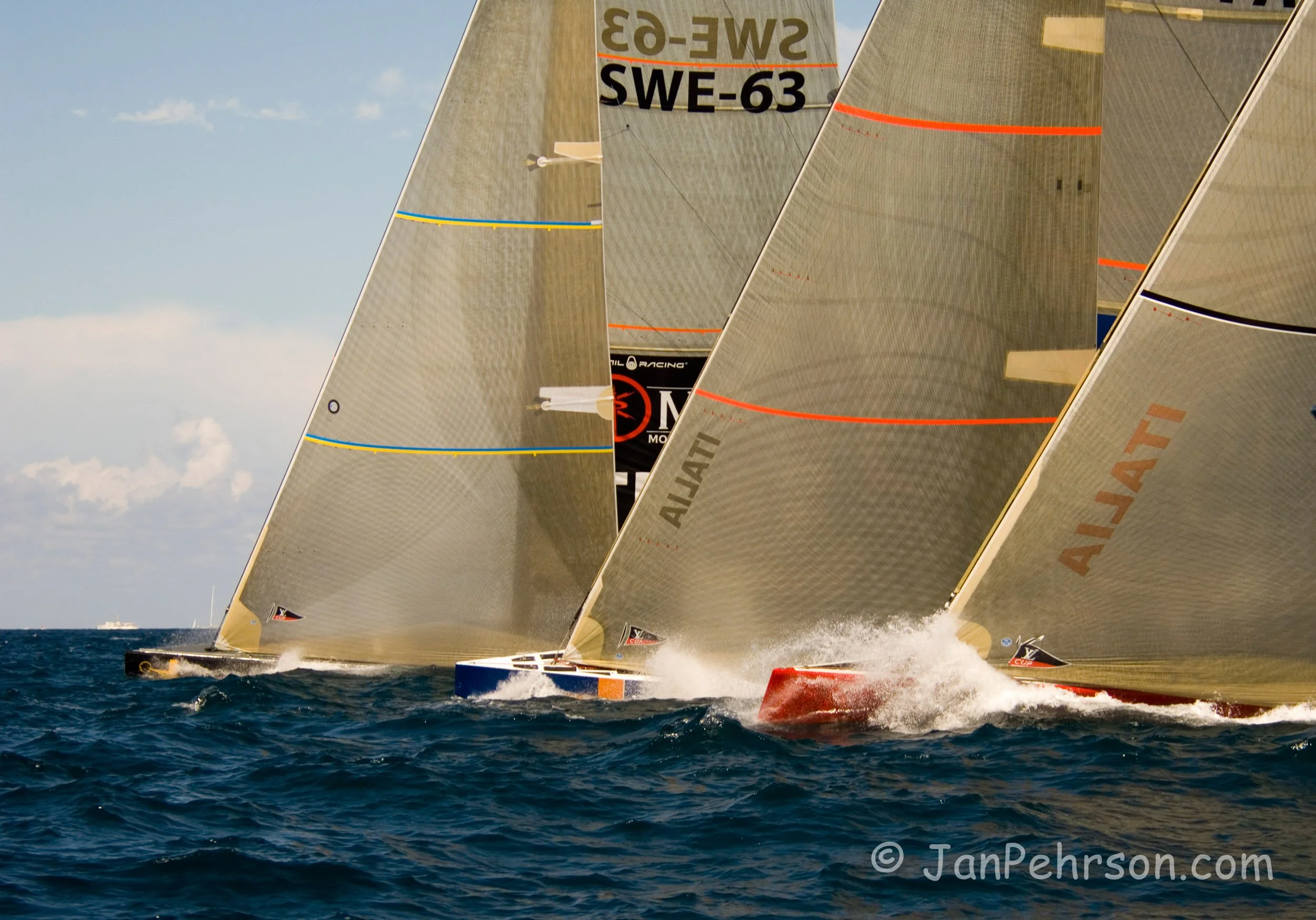 September 2005, Trapani, Sicily Americas Cup Act, Start (02051)