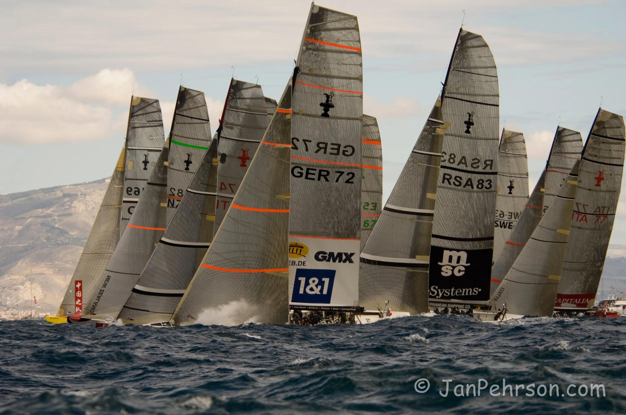 September 2005, Trapani, Sicily Americas Cup Act (02716)