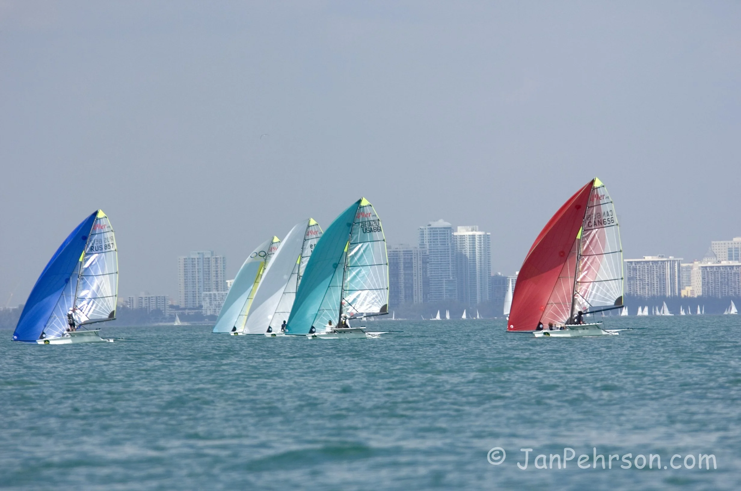 January 2005, Miami, Florida, Olympic Class Regatta, 49er Class (0127_3_012)