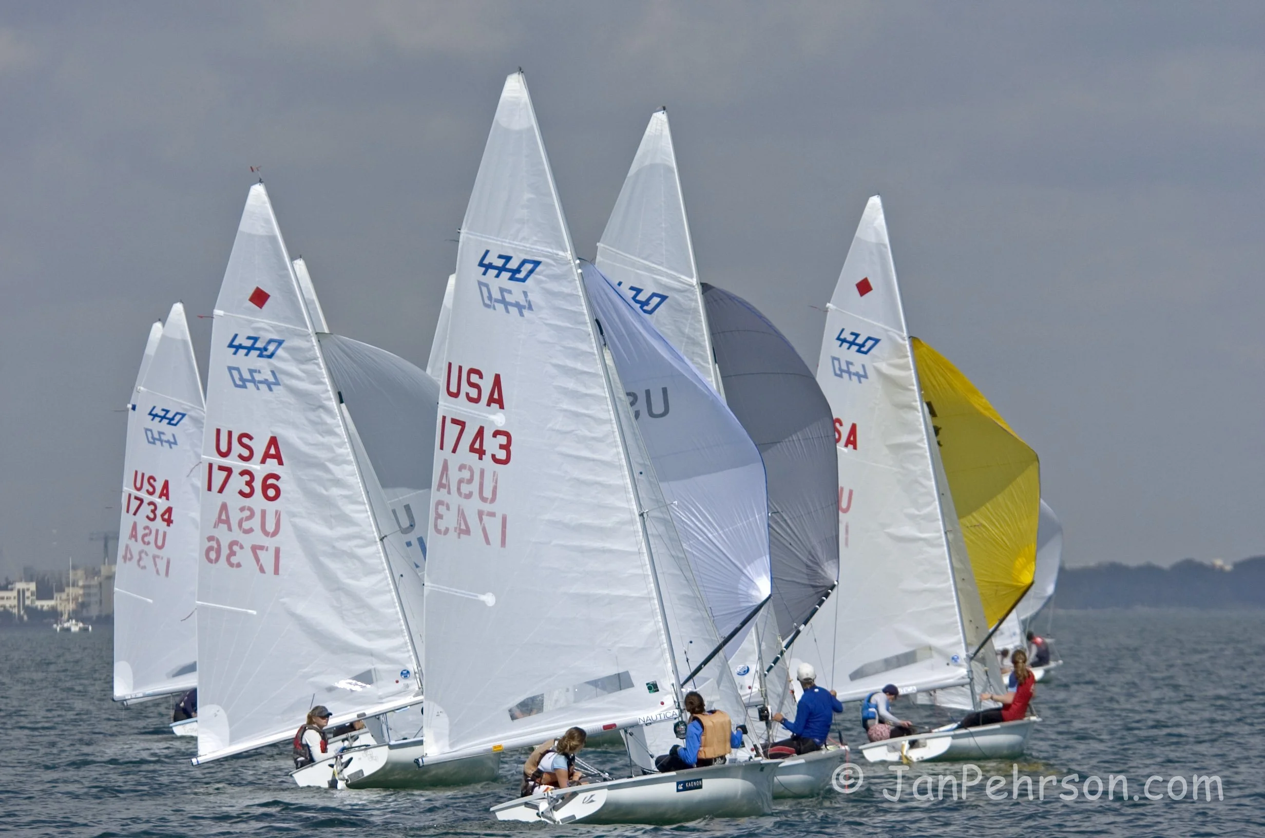 January 2005, Miami, Florida, Olympic Class Regatta, 470 Class (0127_1_002)
