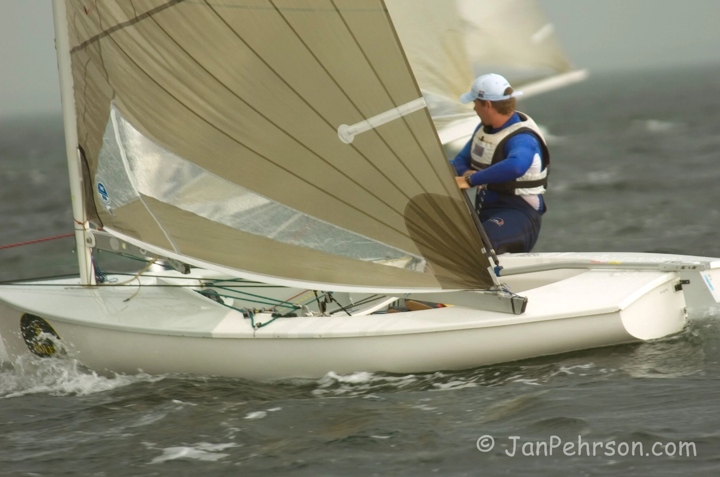 January 2005, Miami, Florida, Olympic Class Regatta, Finn Class, Cook (0128_1_026)