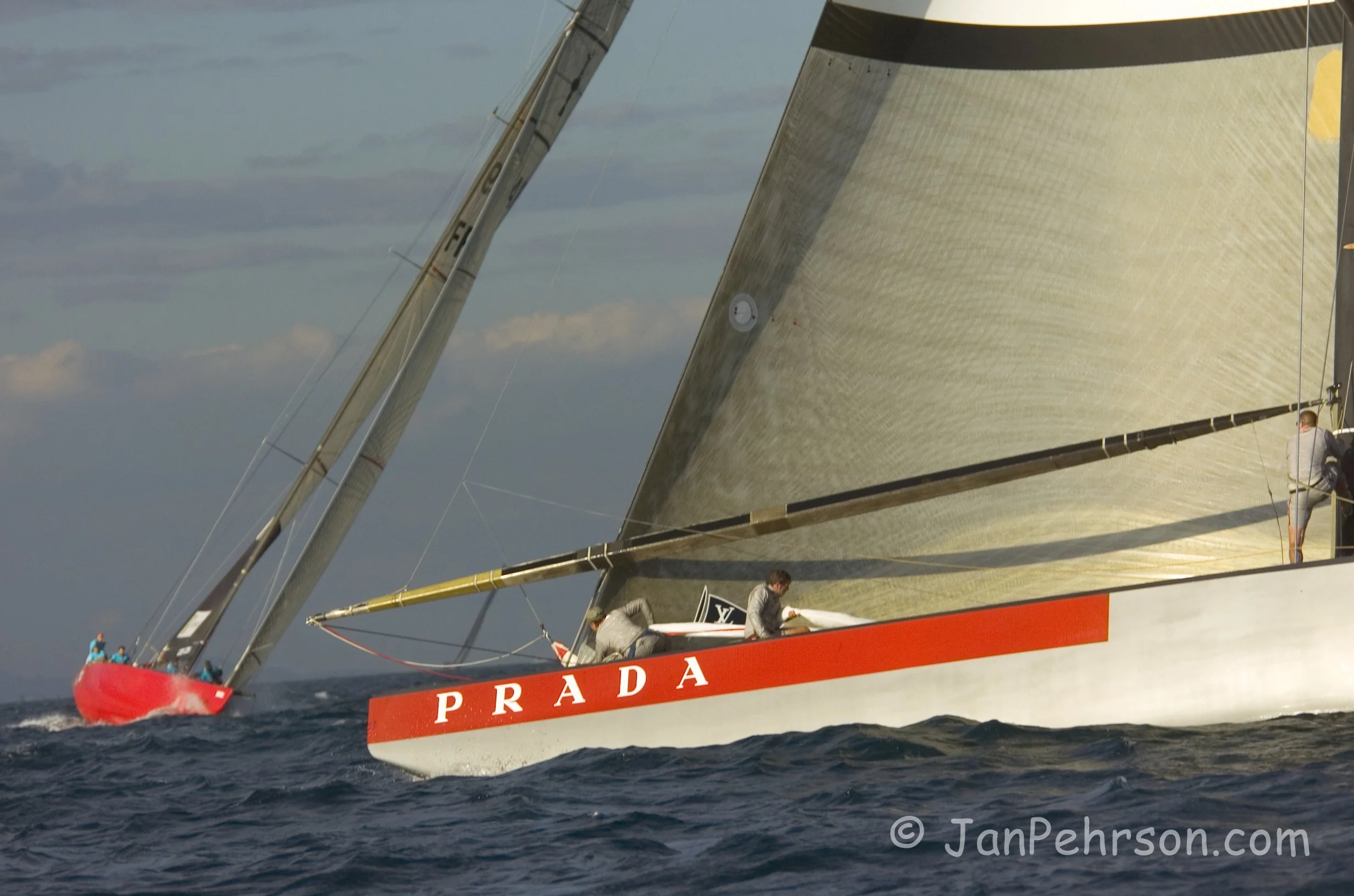 October 2004, Valencia, Spain, Americas Cup Racing, Act3 Starts and Fleet Races (1011_4_0013)