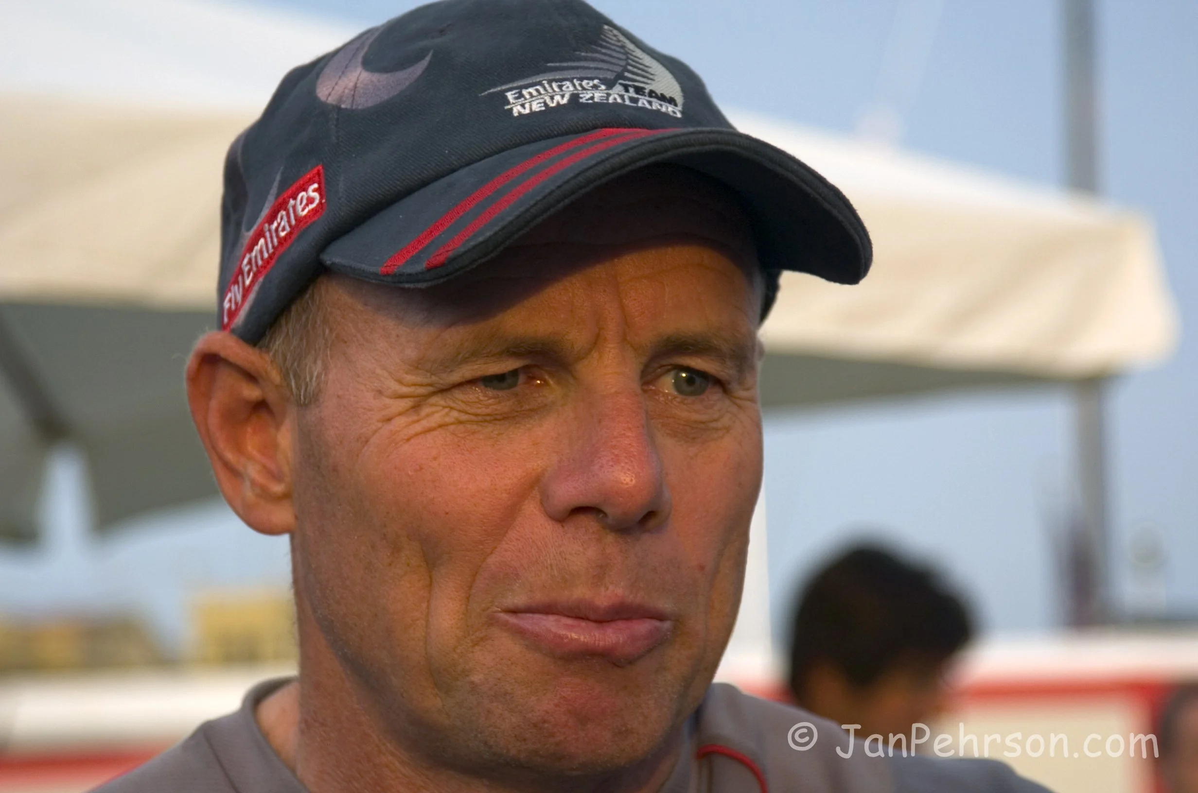 October 2004, Valencia, Spain, Americas Cup Racing, Yacht Emirates Team New Zealand, Grant Dalton (1007_6_0017)