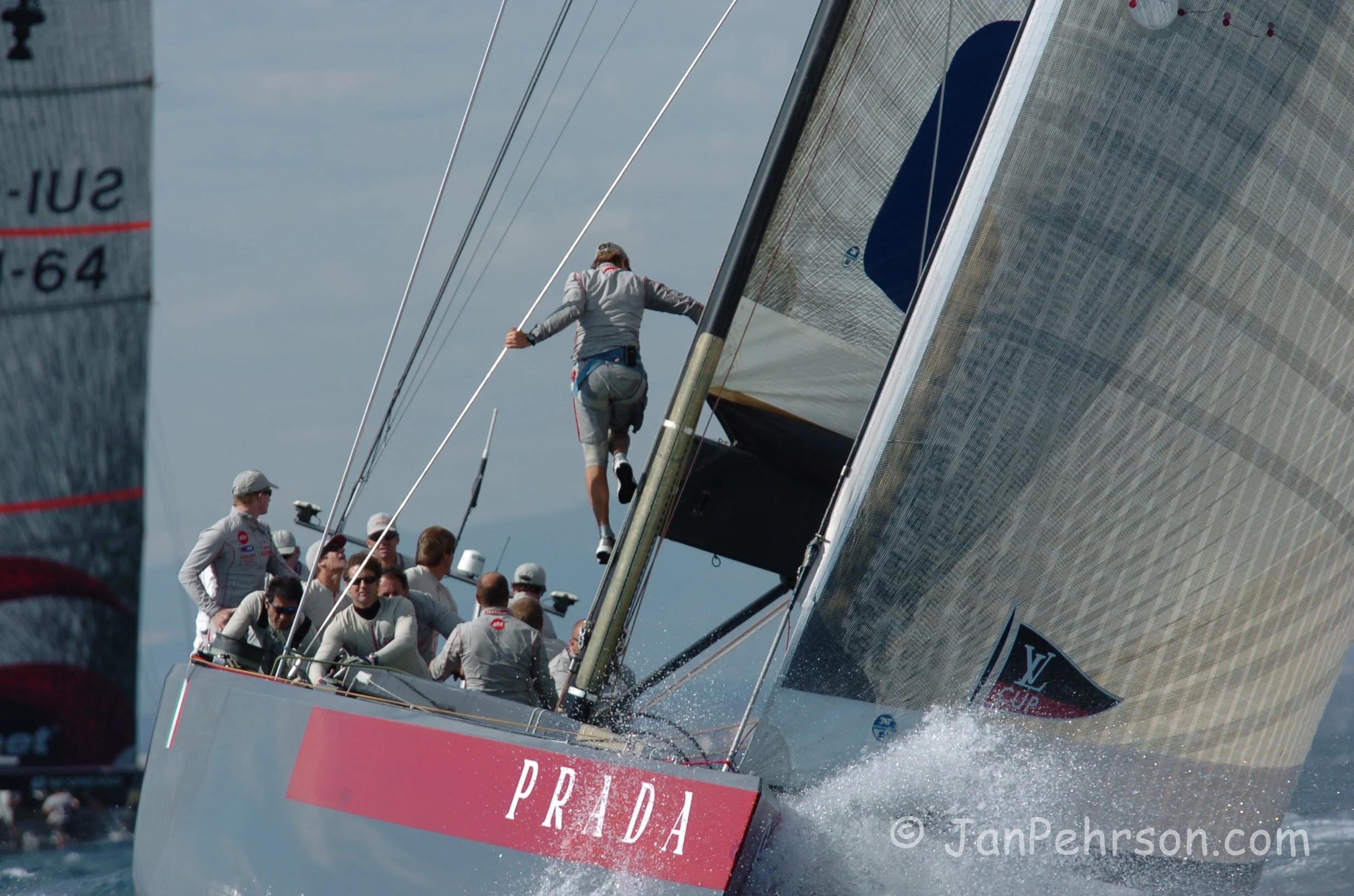October 2004, Valencia, Spain, Americas Cup Racing, Yacht Luna Rossa (1014_2_0016)