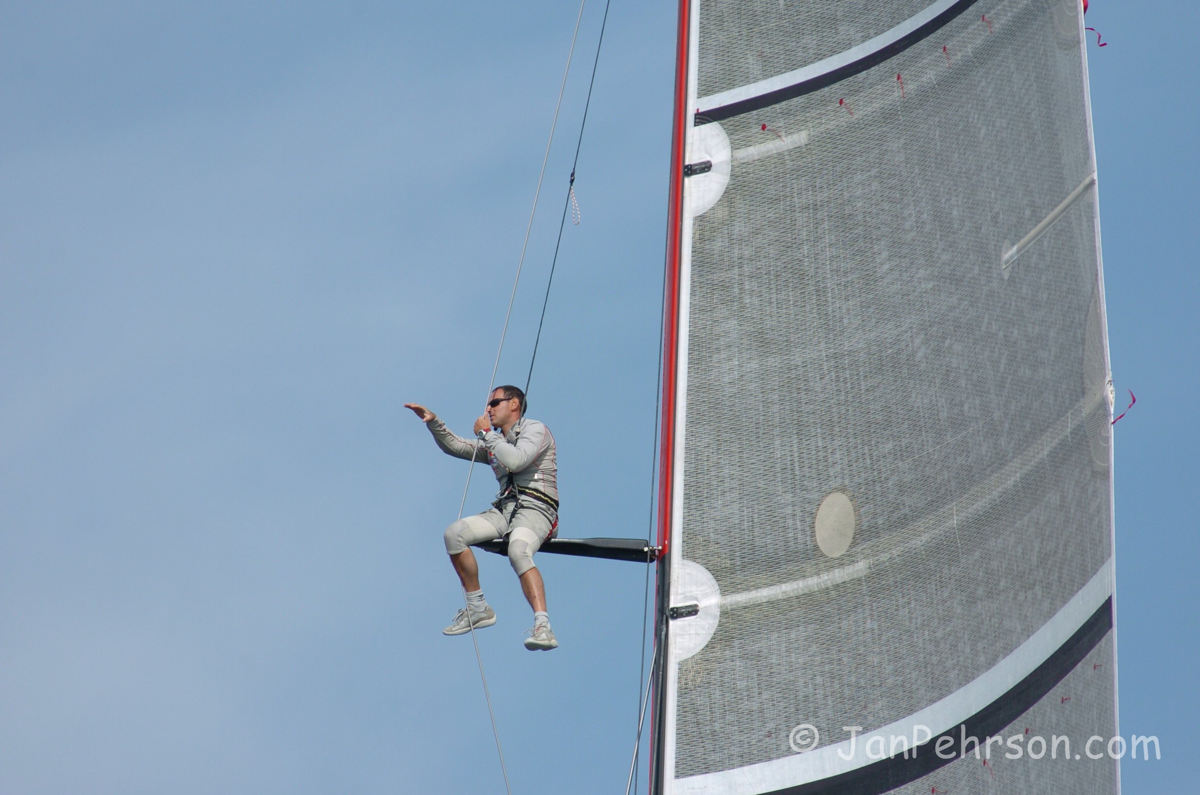 October 2004, Valencia, Spain, Americas Cup Racing, Yacht Luna Rossa (1012_1_0017)
