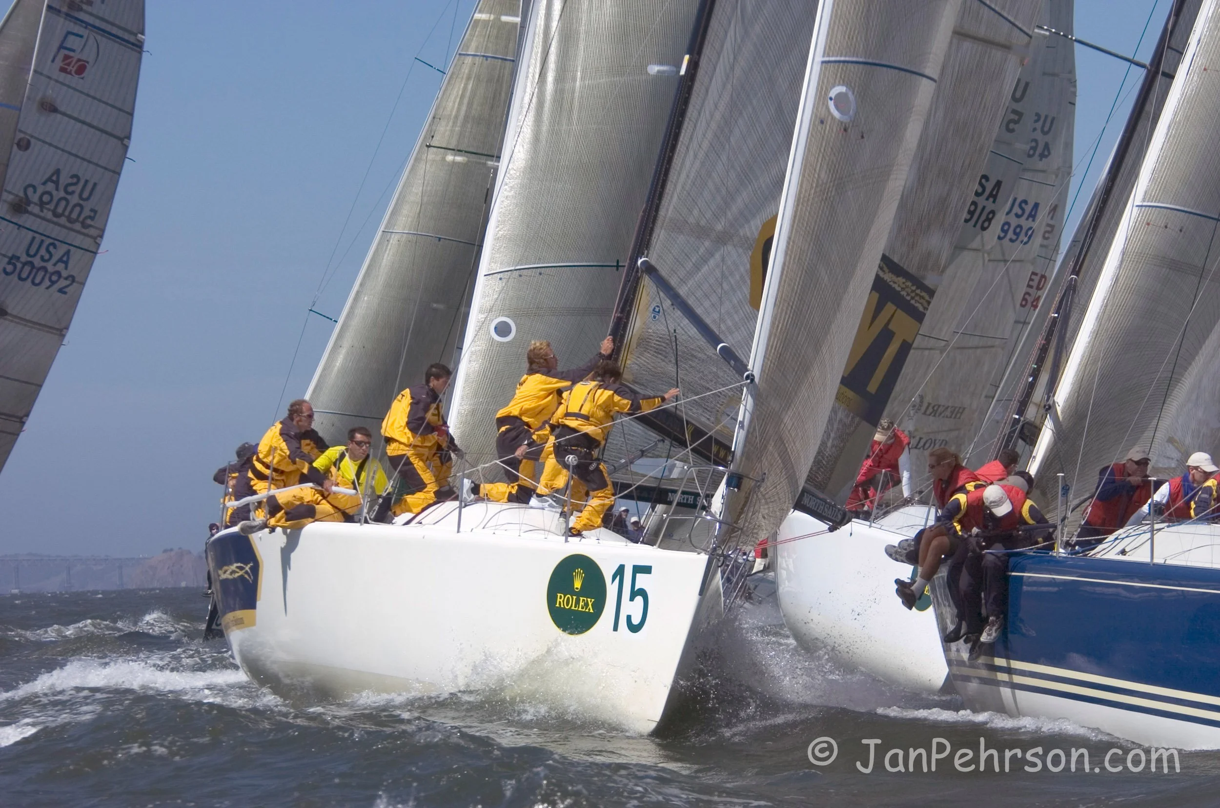 September 2004, San Francisco, California, Farr 40 Class Worlds Action (0909_2_0015)