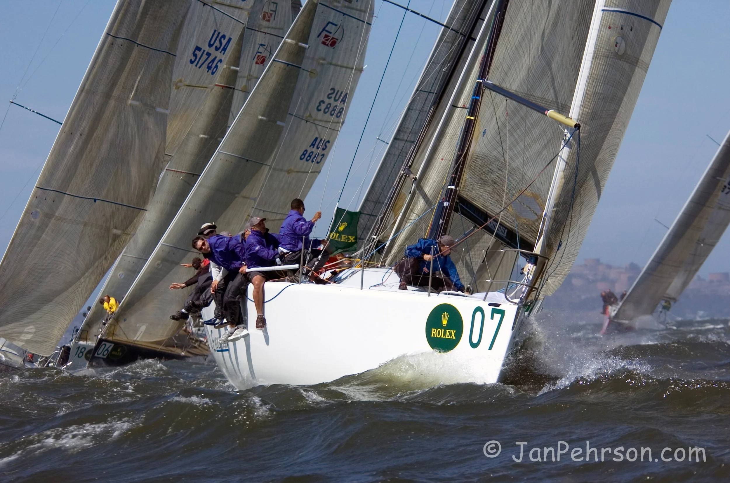 September 2004, San Francisco, California, Farr 40 Class Worlds Action (0909_3_0013)