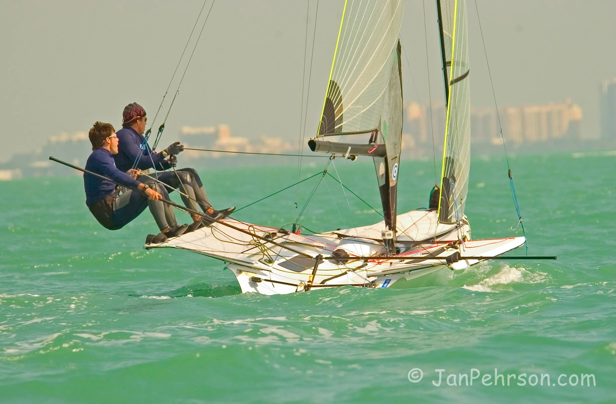 February 2004, Miami, Florida, USA Olympic Trials, 49er Class, USA48, Karas & Boscolo (49er_USA48_Karas&Boscolo_#11)