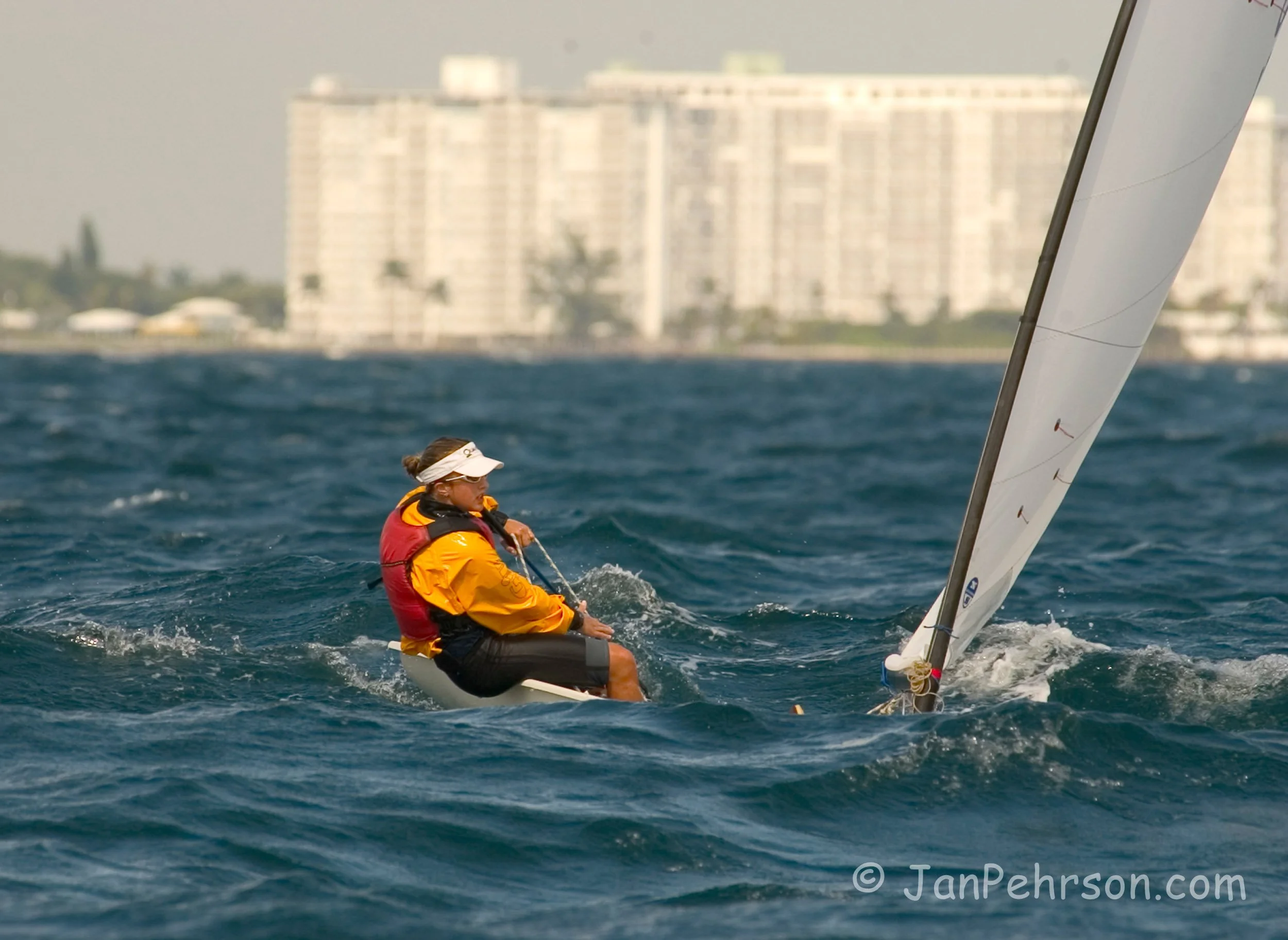 February 2004, Miami, Florida, USA Olympic Trials, Europe Dinghy Class, Anna Tunnicliffe (Europe_USA103#12 Anna_Tunnicliffe)
