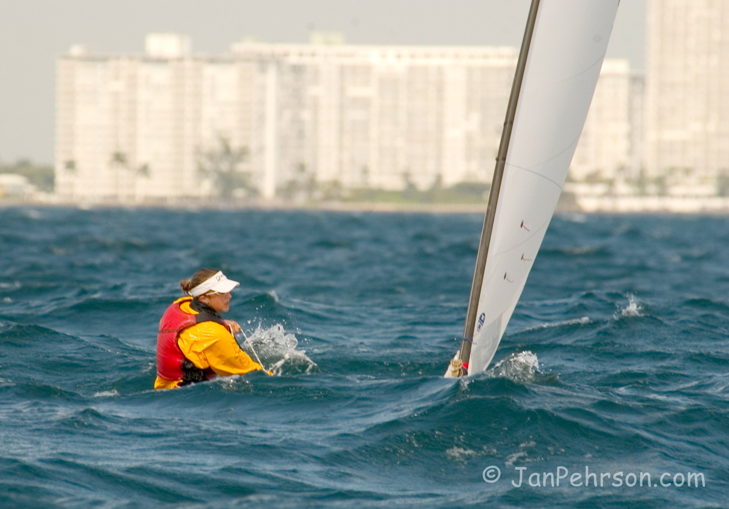 February 2004, Miami, Florida, USA Olympic Trials, Europe Dinghy Class, Anna Tunnicliffe (Europe_USA103#13 Anna_Tunnicliffe)
