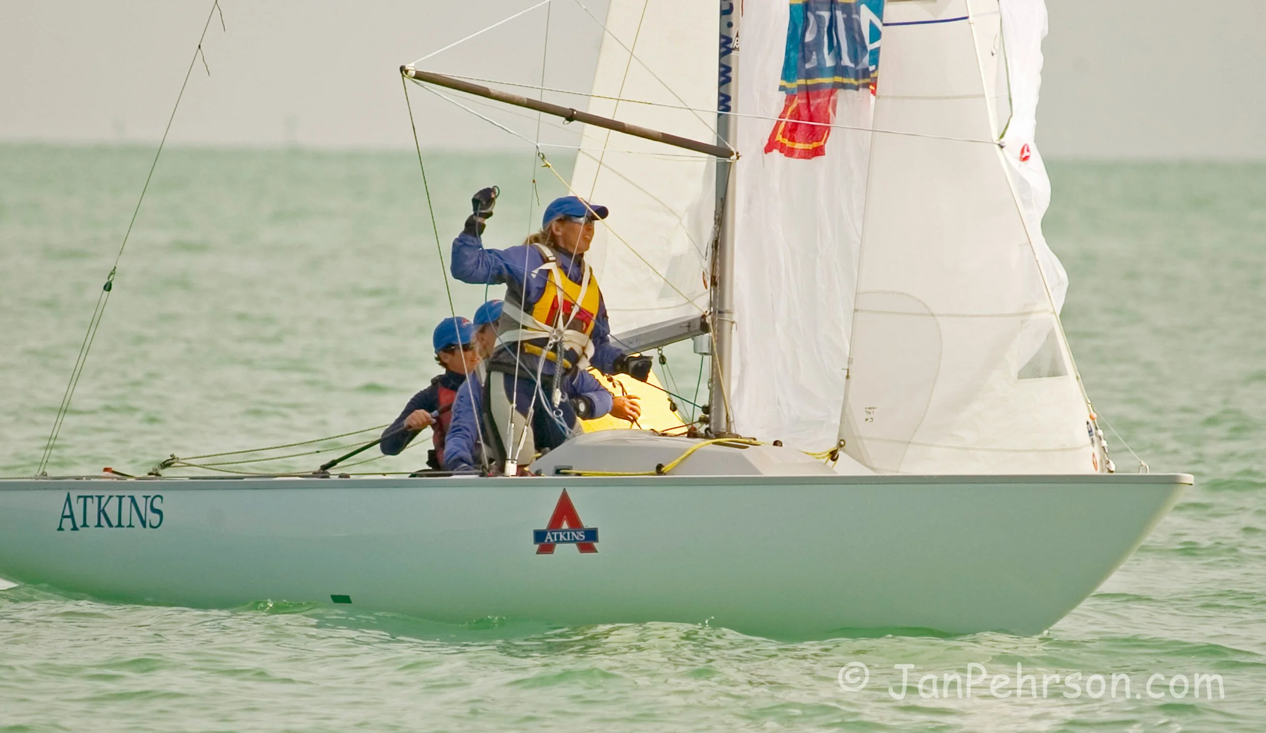 February 2004, Miami, Florida, USA Olympic Trials, Yngling Class (Yngling_USA341#18)