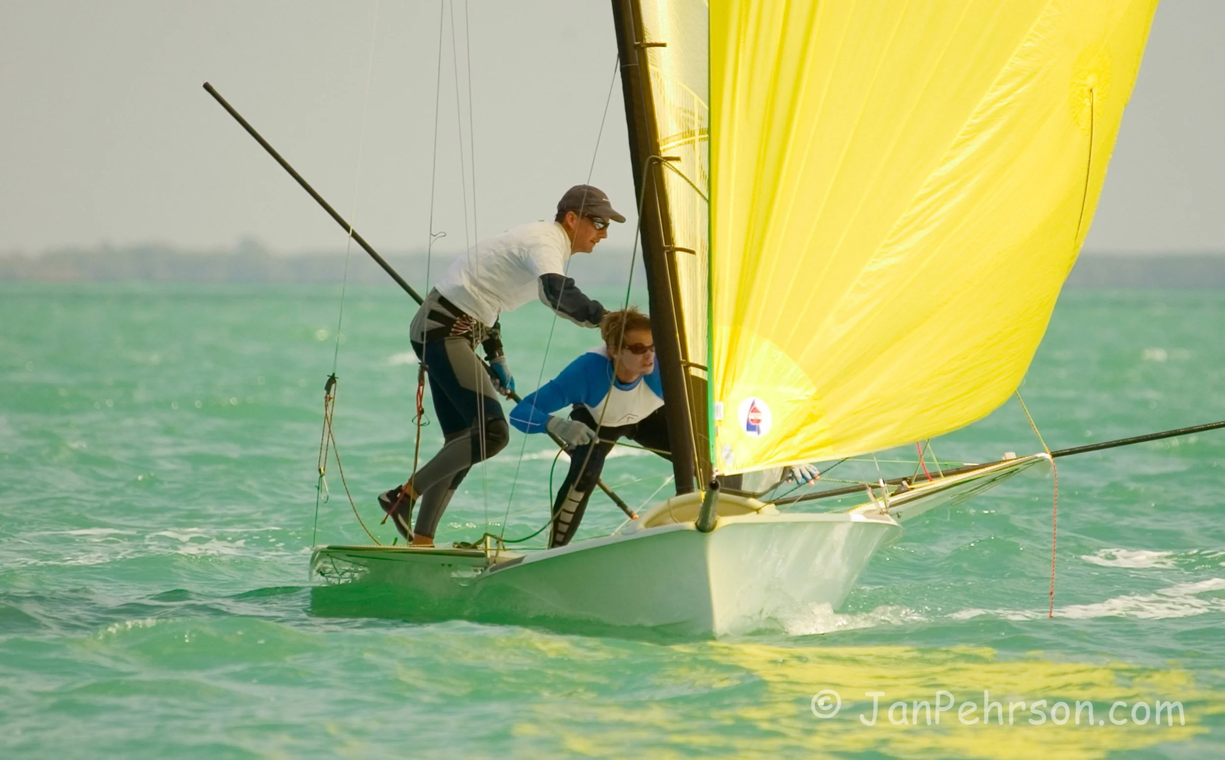 February 2004, Miami, Florida, USA Olympic Trials, Class Winners, 49er Class, Wadlow & Spaulding (49er_USA8_Wadlow&Spaulding_#21)