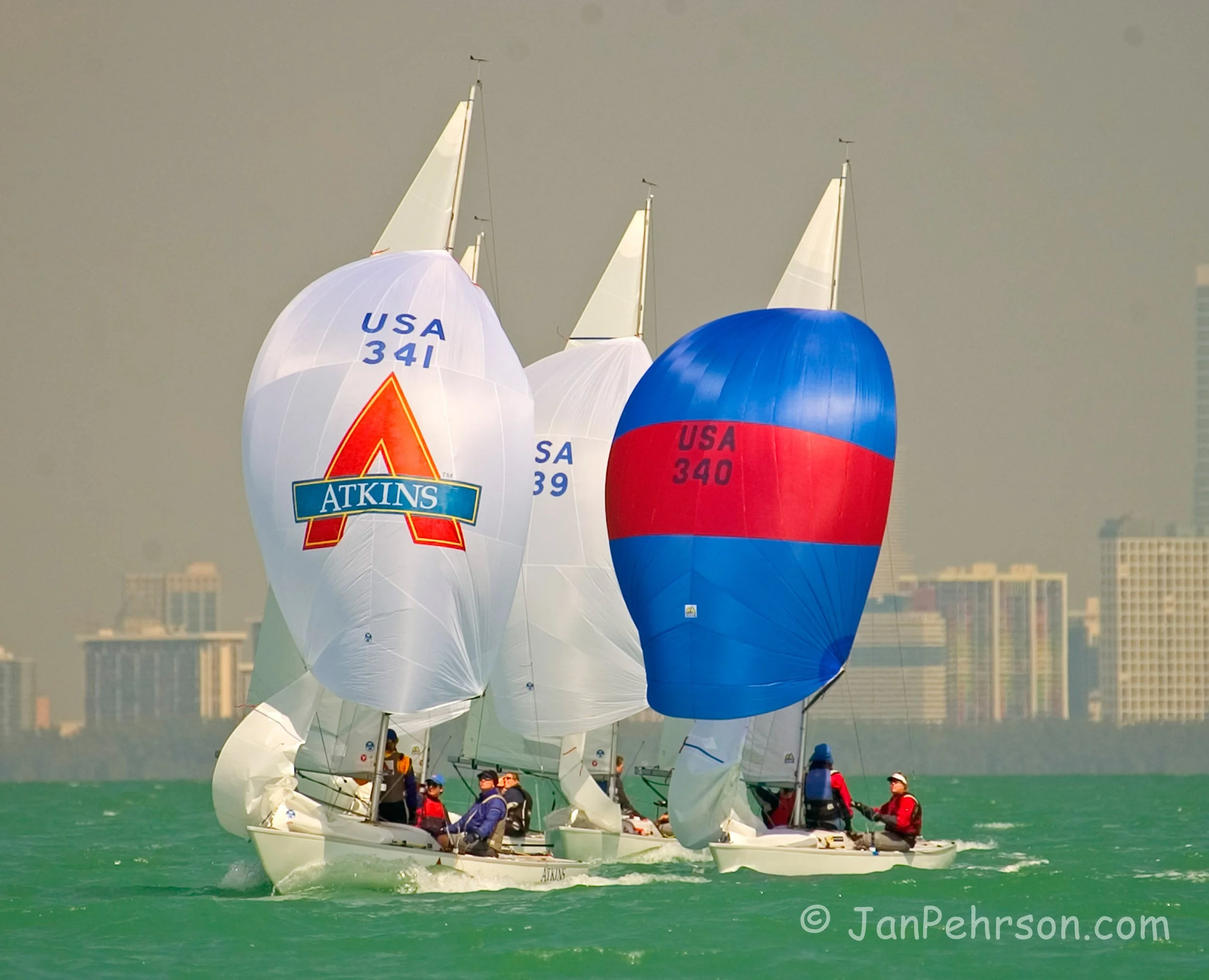 February 2004, Miami, Florida, USA Olympic Trials, Class Winners, Yngling Class (Yngling Finish Race 9#12)