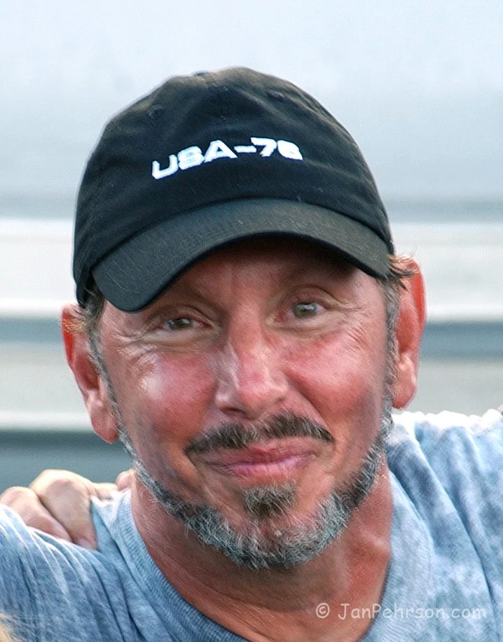 September 2003, San Francisco, CA, MOËT CUP, Billionaire Larry Ellison, Yacht Oracle Syndicate Head (0049)