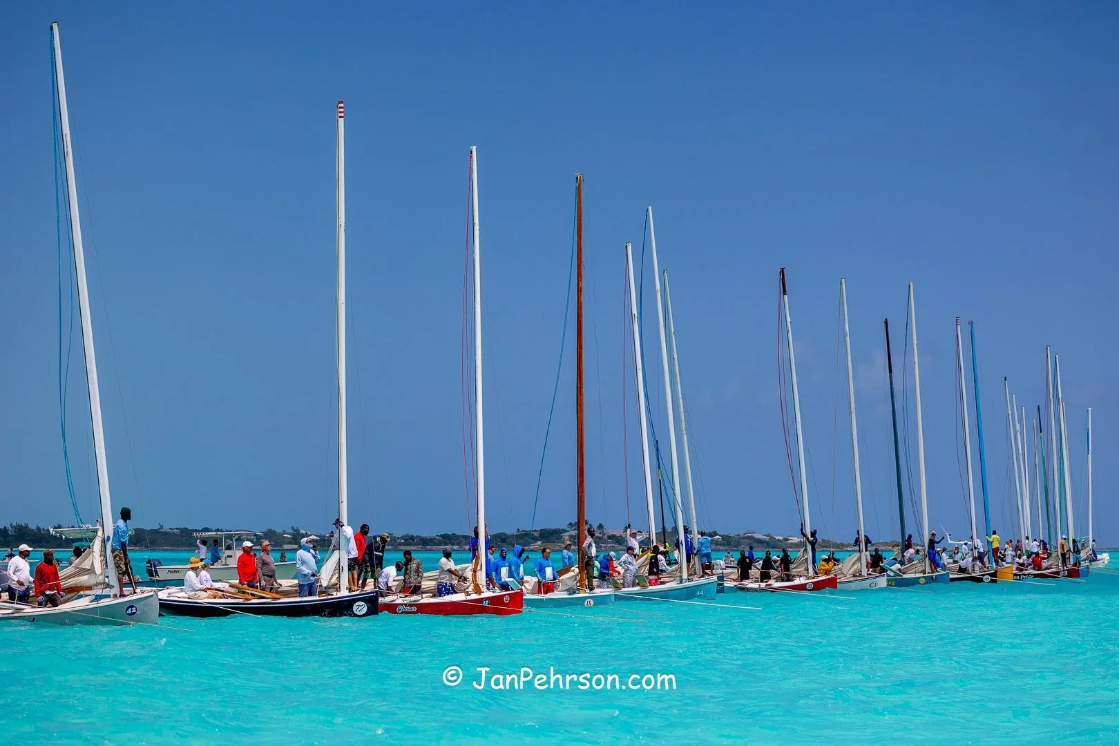 April 2025, George Town, Bahamas, National Family Island Regatta, C-Class Start