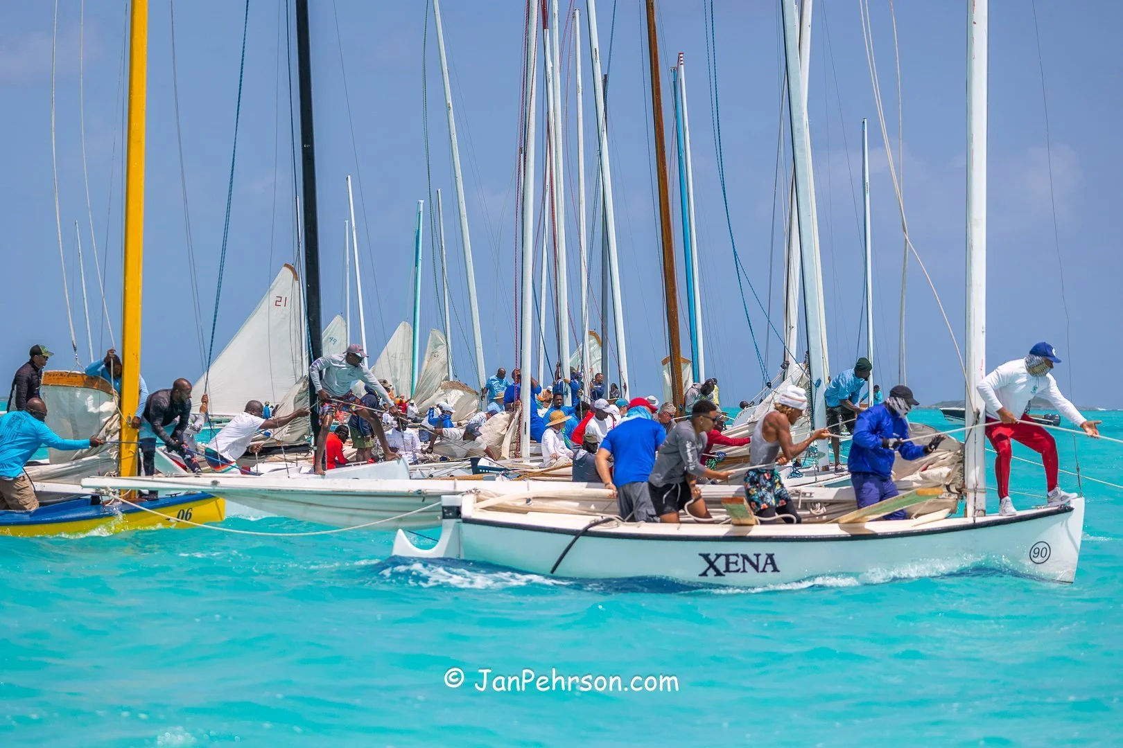 April 2025, George Town, Bahamas, National Family Island Regatta, C-Class Start