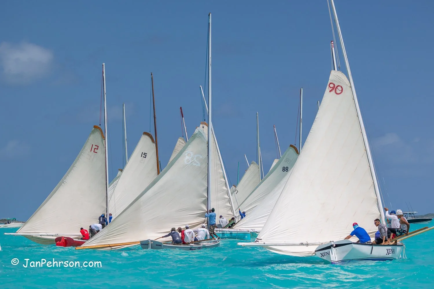 April 2025, George Town, Bahamas, National Family Island Regatta, C-Class Start
