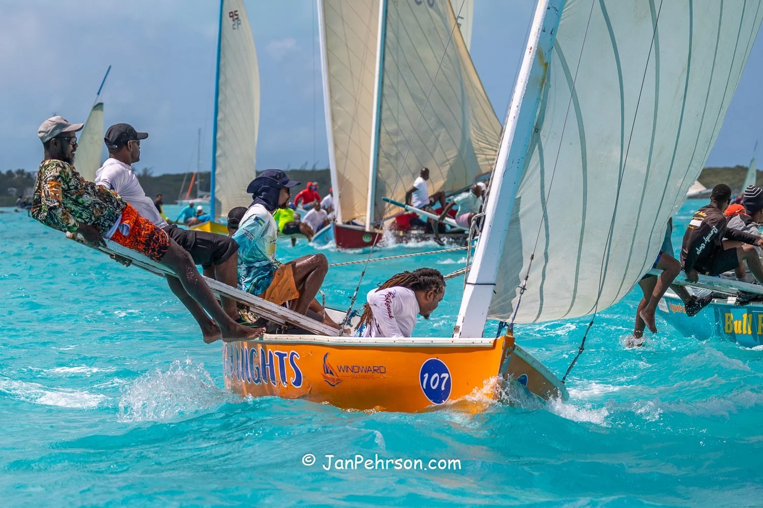 April 2025, George Town, Bahamas, National Family Island Regatta, C-Class, 6th Place, King and Knights, from Acklins