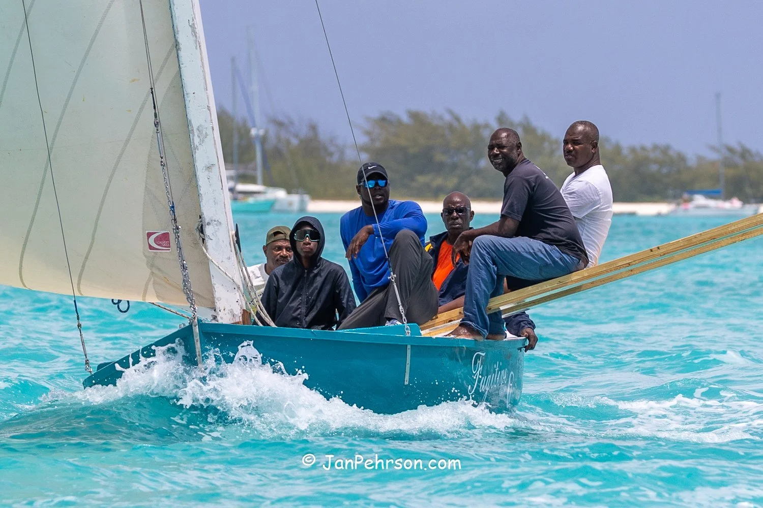 April 2025, George Town, Bahamas, National Family Island Regatta, C-Class, 7th Place, Fugative, from Exuma