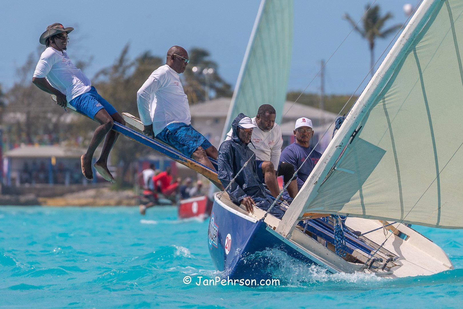 April 2025, George Town, Bahamas, National Family Island Regatta, C-Class, Irene Goodnight, from Exuma