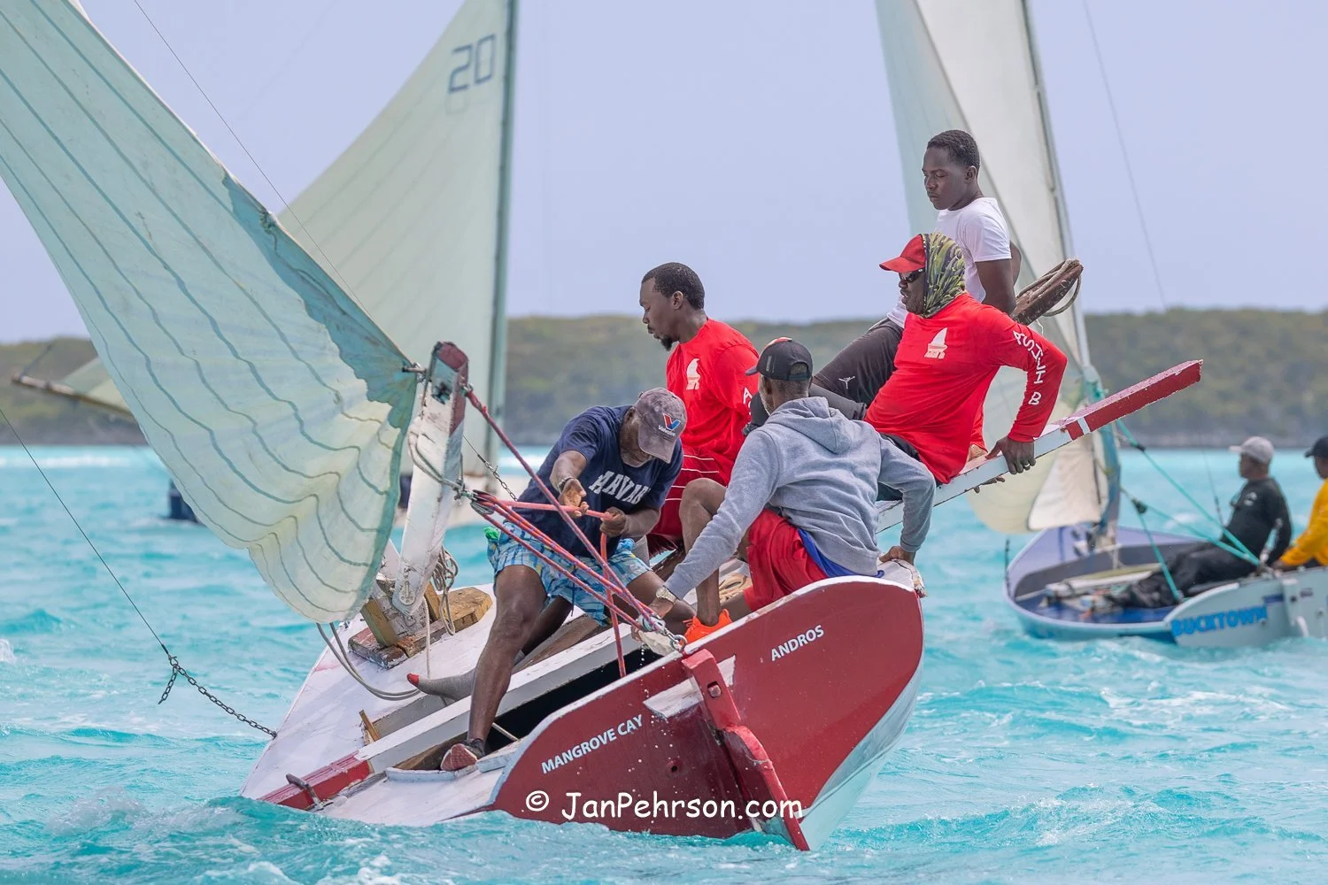 April 2025, George Town, Bahamas, National Family Island Regatta, C-Class, Ashli B, from Andros