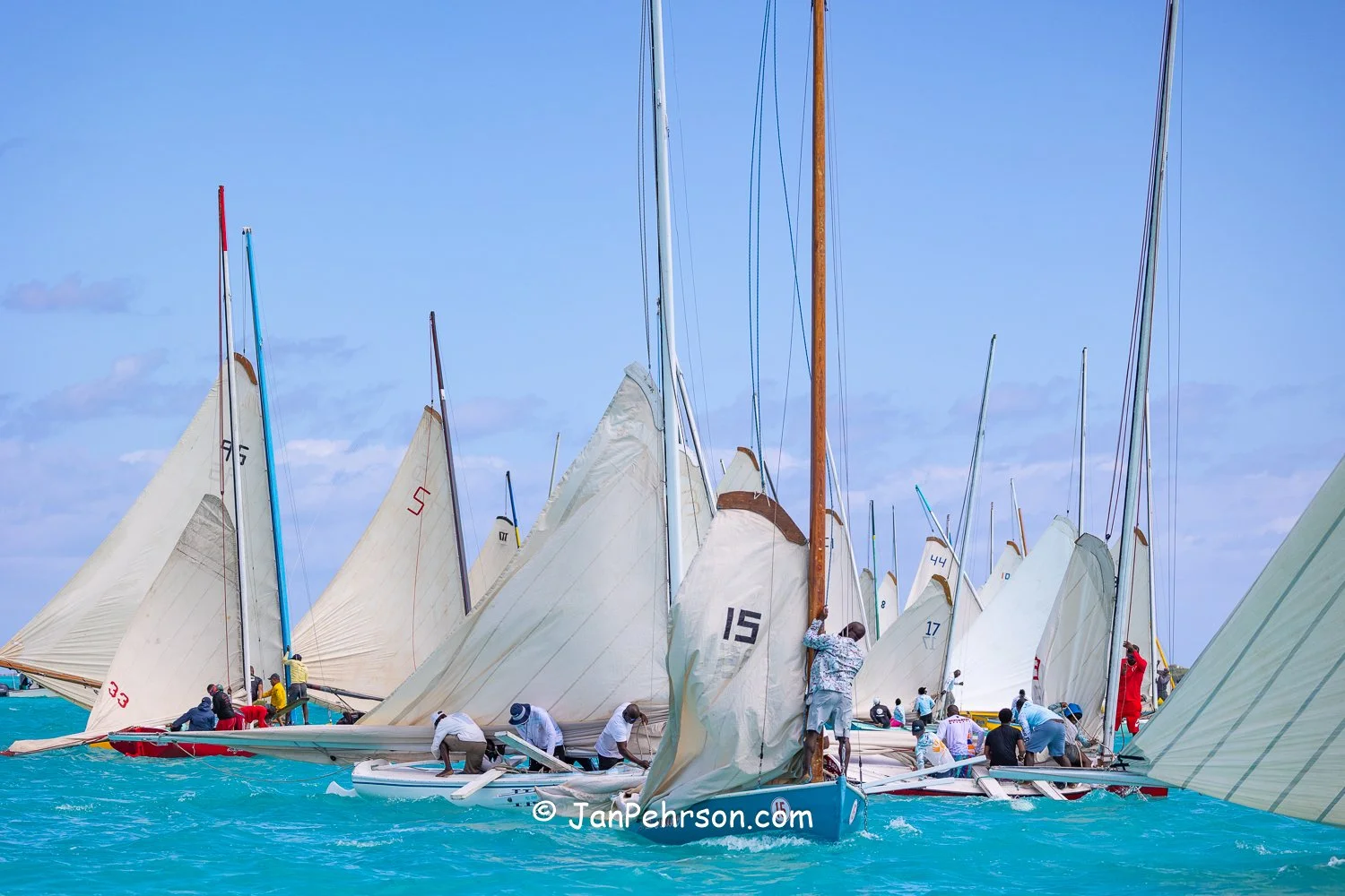April 2026, George Town, Bahamas, National Family Island Regatta, C-Class Start