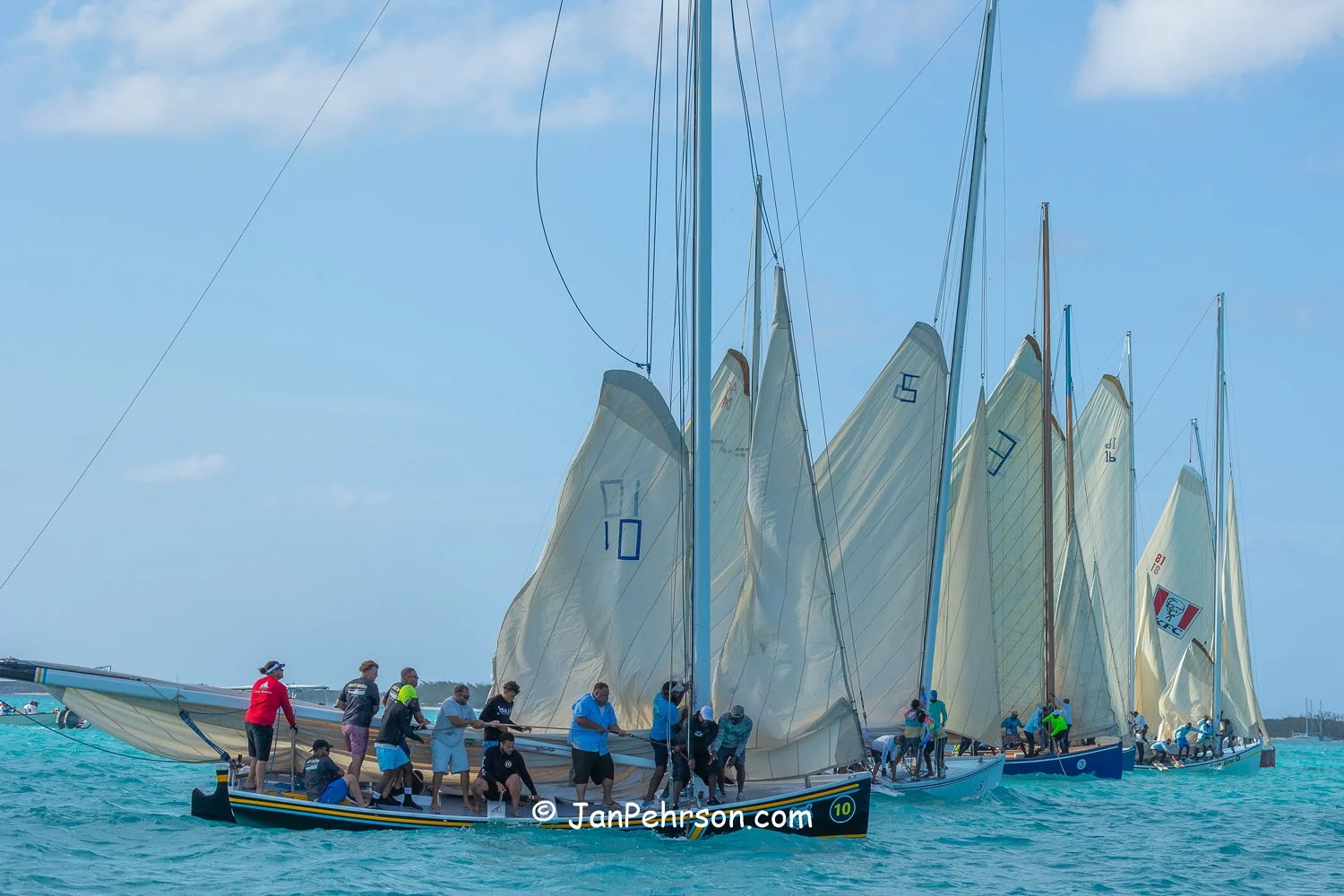 April 2026, George Town, Bahamas, National Family Island Regatta, A-Class Start