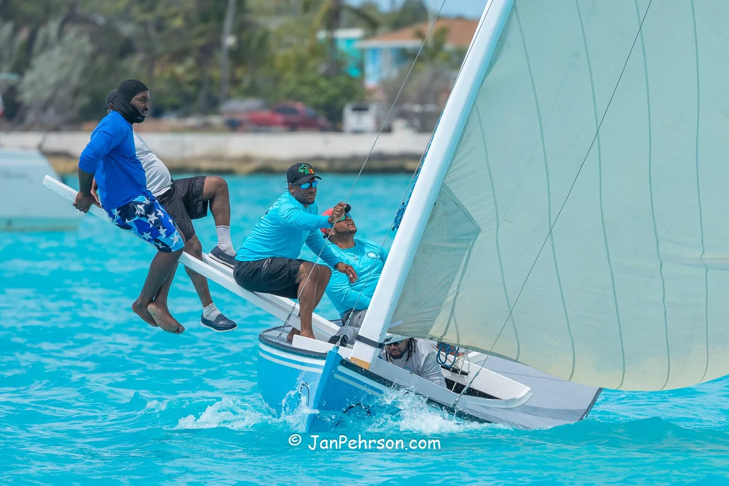 April 2026, George Town, Bahamas, National Family Island Regatta, C-Class, Sassie Sue, from Long Island