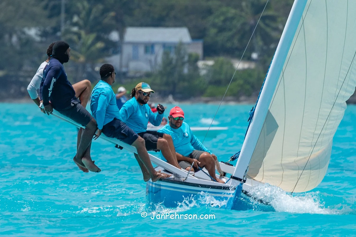 April 2026, George Town, Bahamas, National Family Island Regatta, C-Class, Sassie Sue, from Long Island