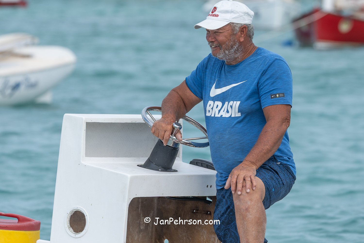 April 2026, George Town, Bahamas, National Family Island Regatta, Boatbuilder Mark Knowles