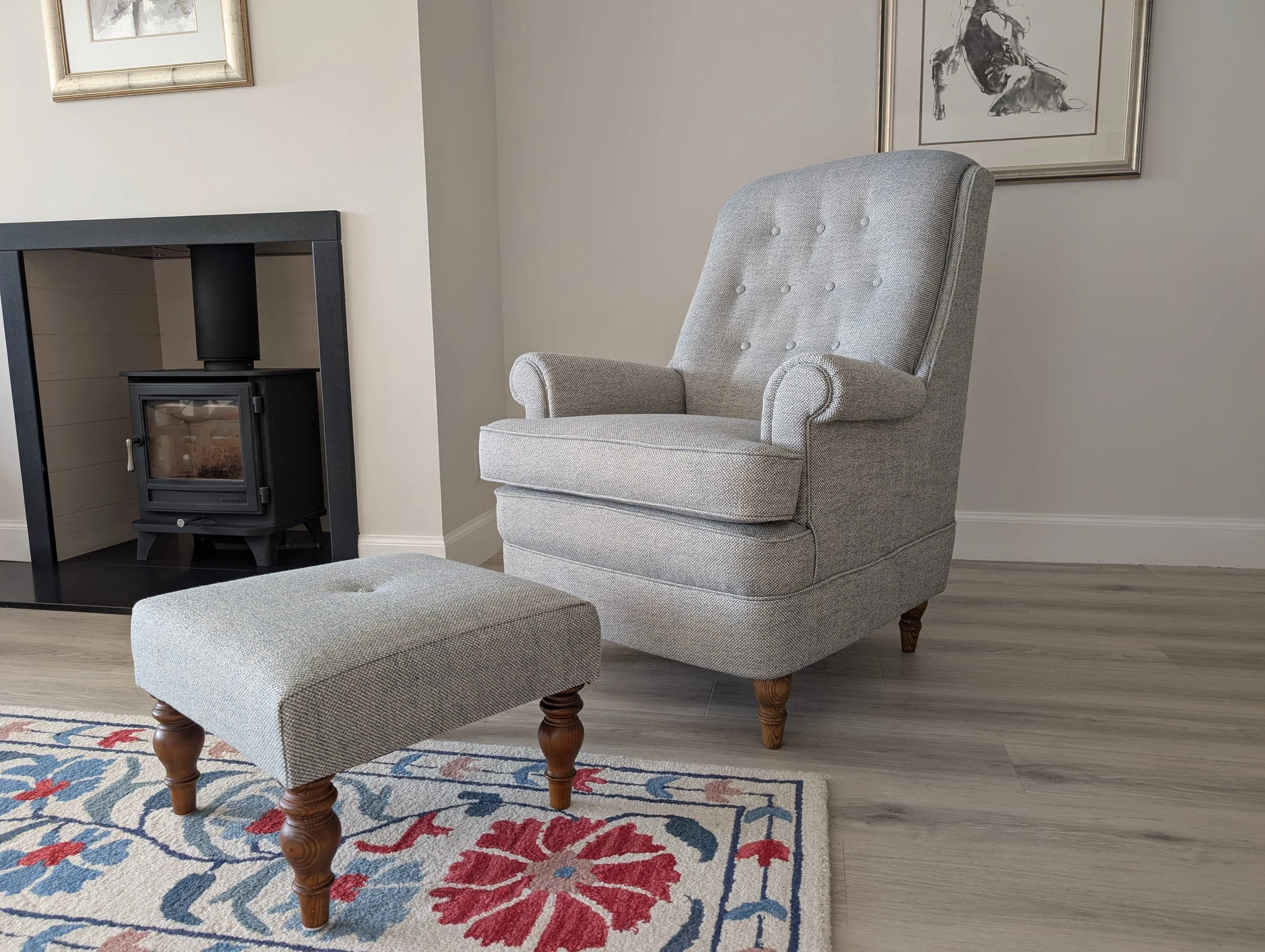 Parker Knoll Armchair and footstool