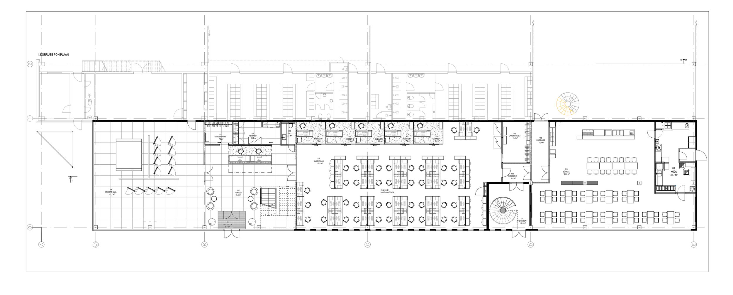 Büroohoone projekteerimine ja sisekujundus — Vaikla Disain