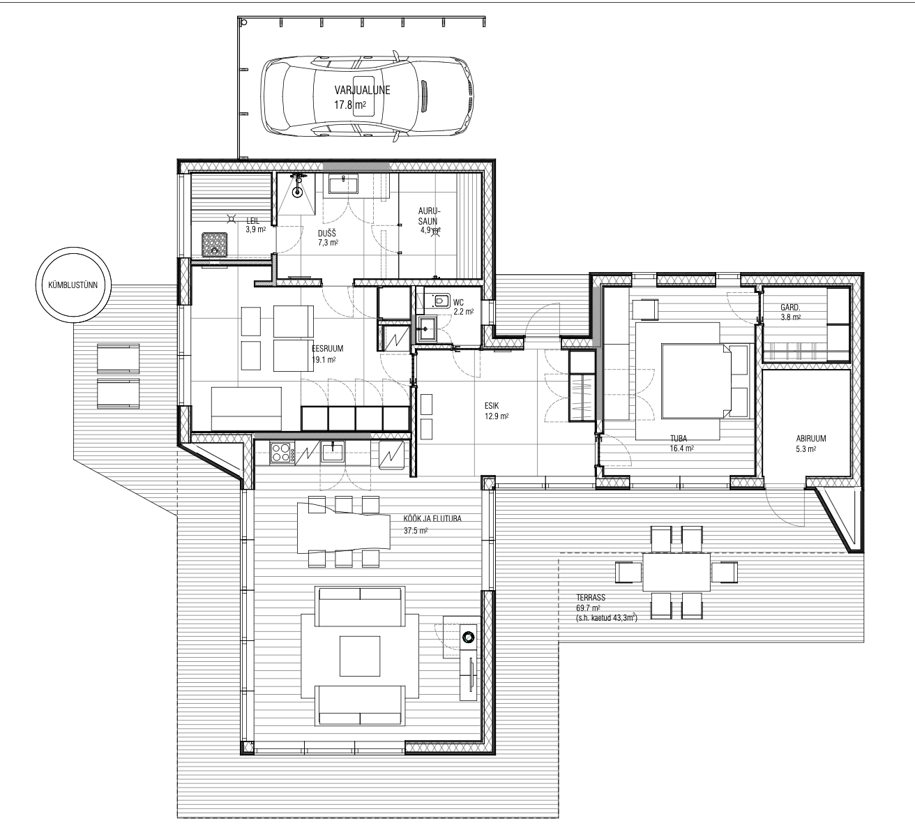 Suvemaja projekteerimine ja sisekujundus — Vaikla Disain