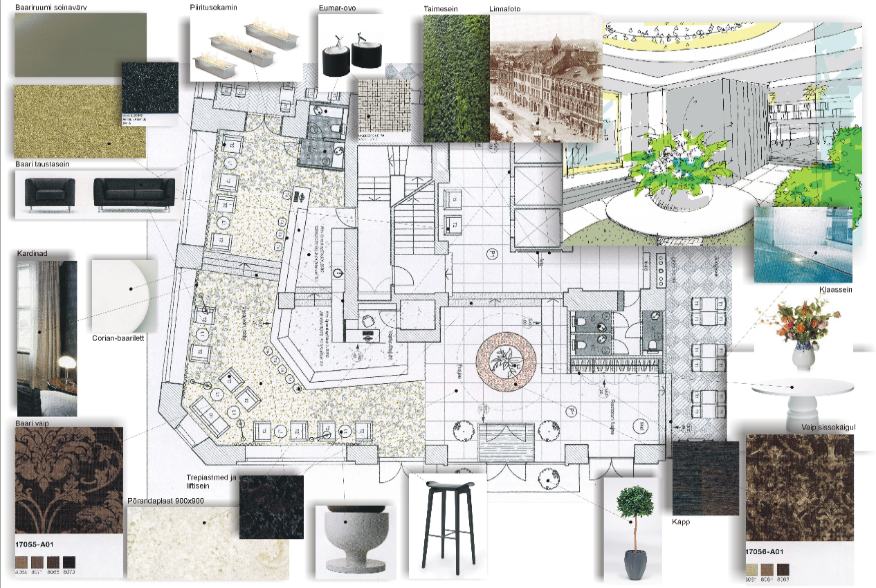 Hotell Palace sisekujudnus — Vaikla Disain