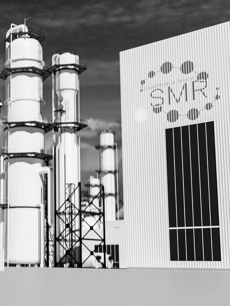 Small Modular Reactor (SMR) facility representing the industrial and manufacturing sector