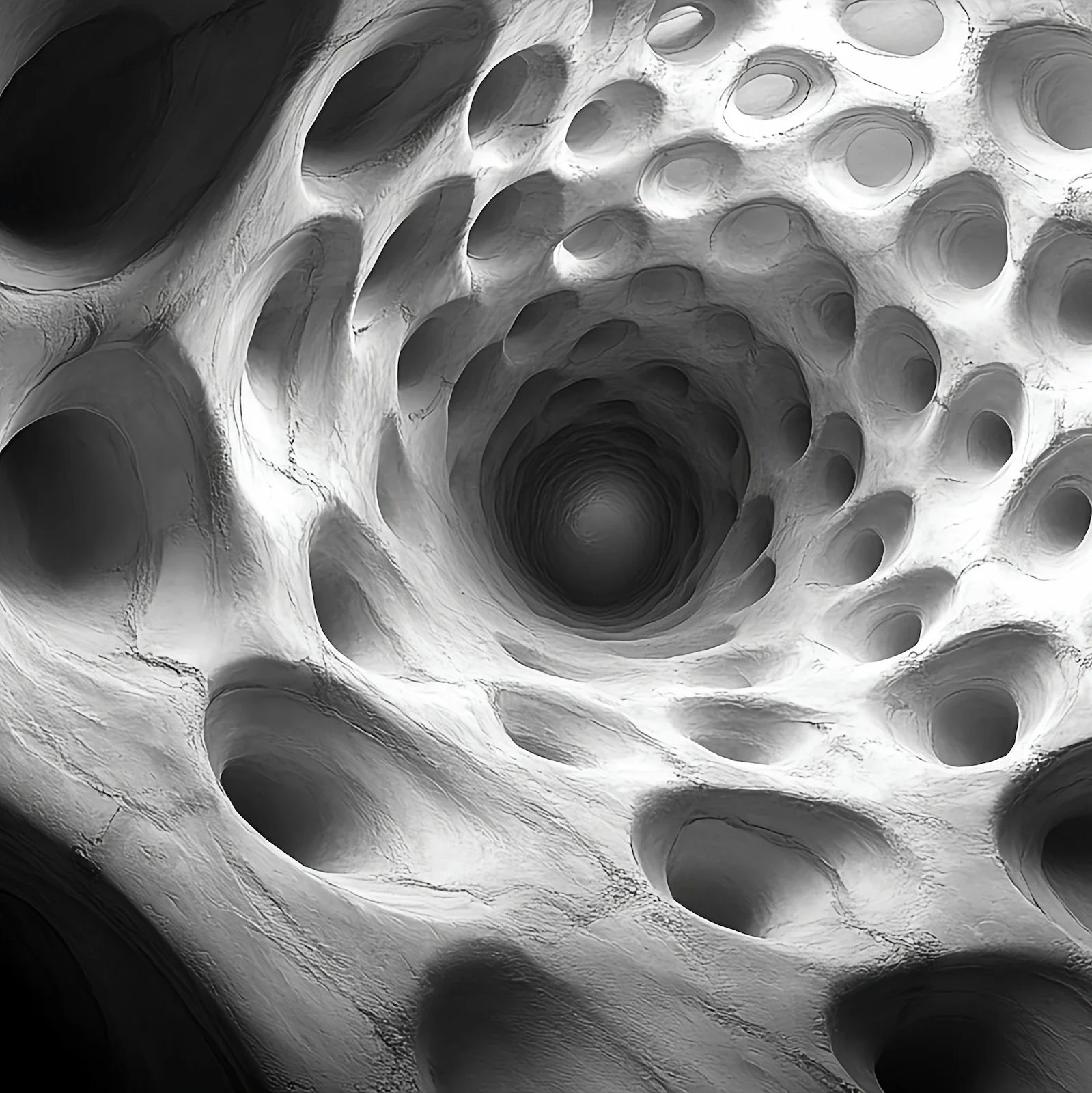 Abstract tunnel pattern suggesting complexity and change in executive coaching for senior leaders