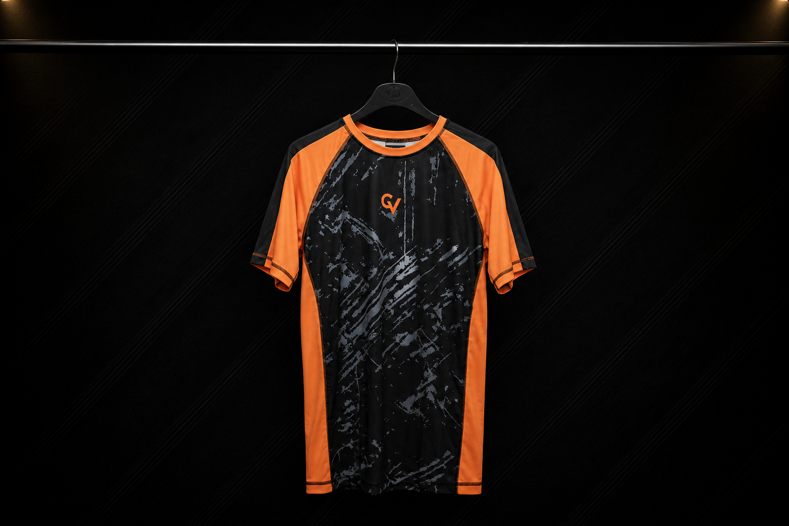 Black & Orange Training Rashguard