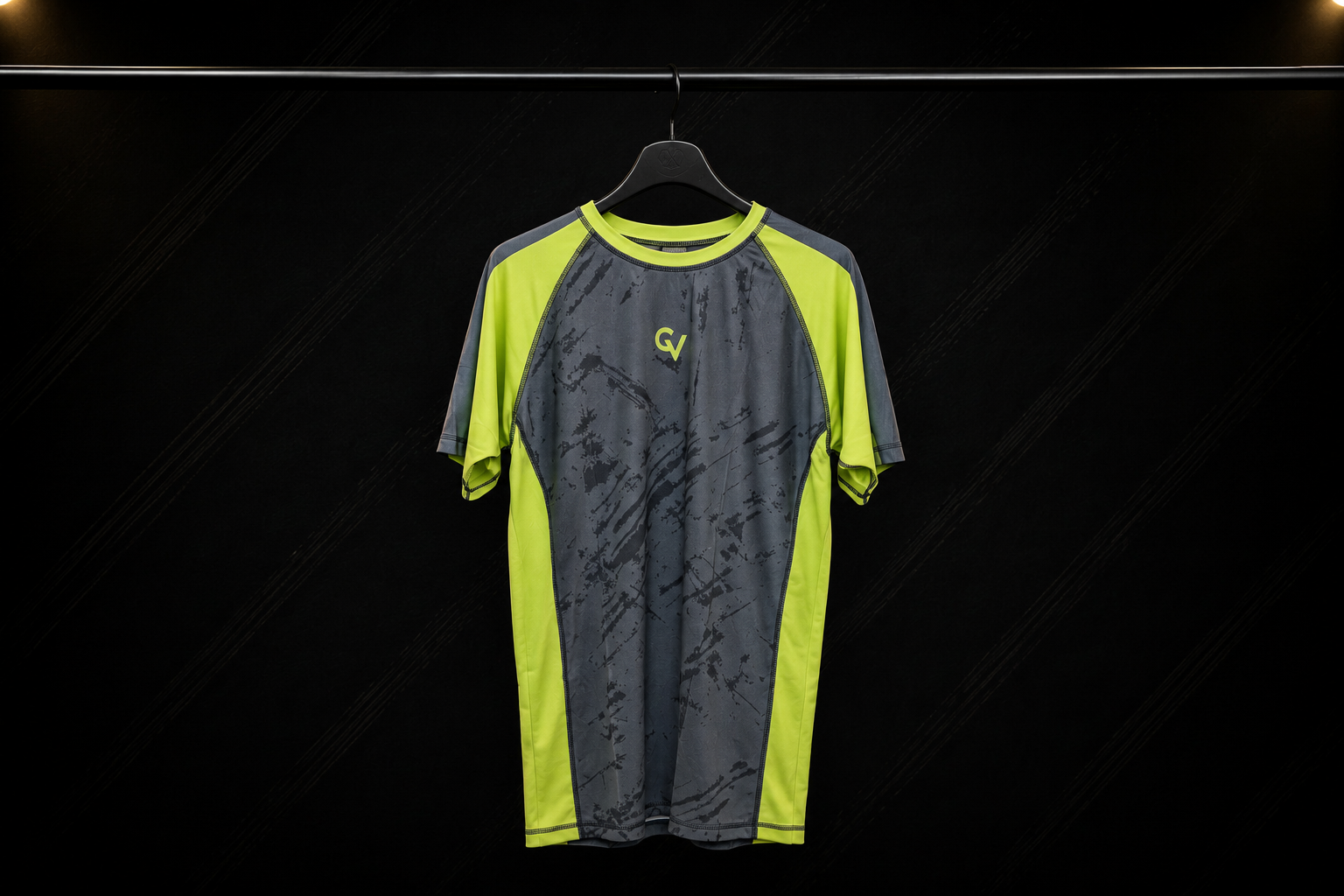 Grey & Green Training Rashguard