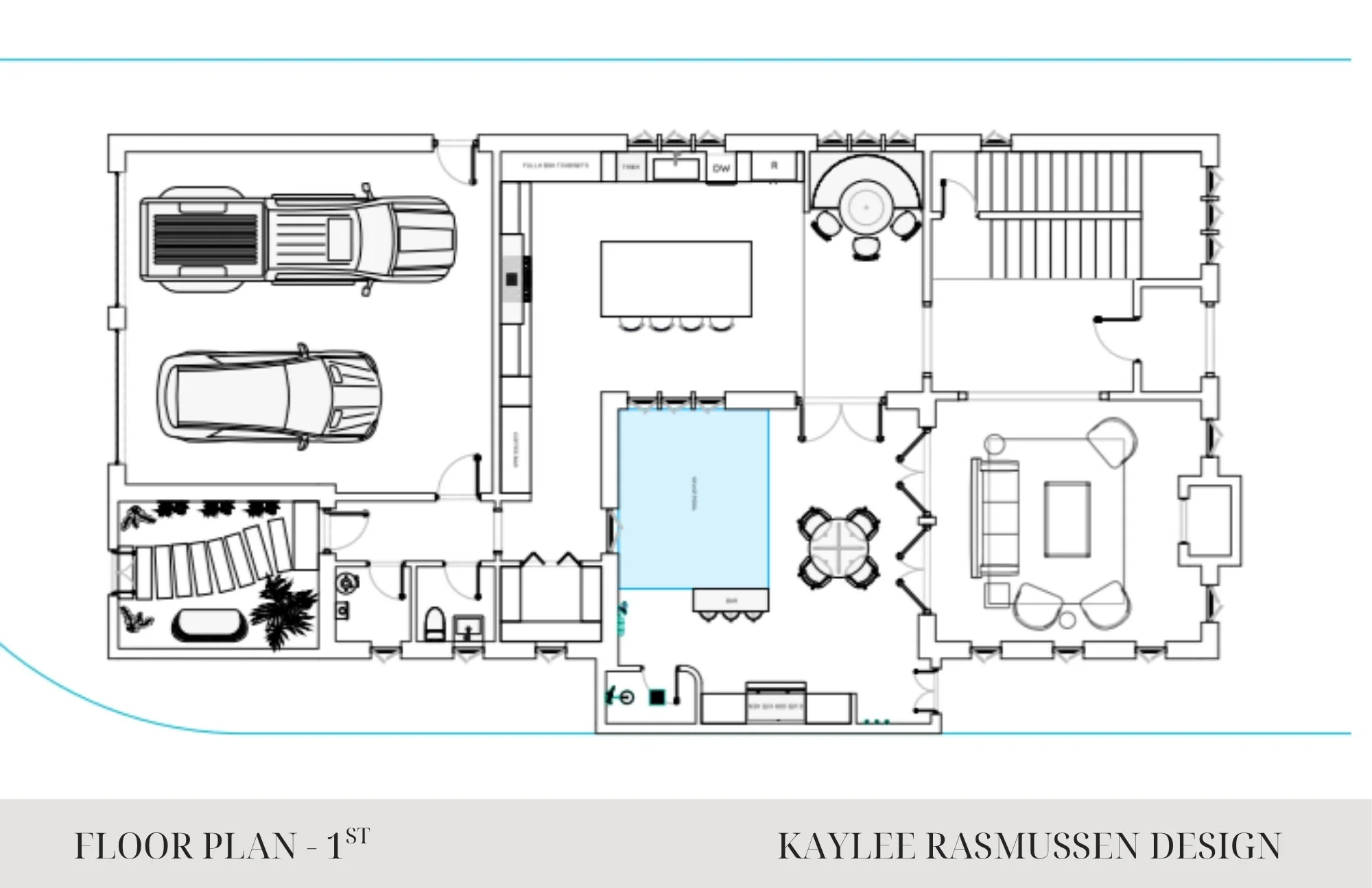 First floor plan from Kaylee Rasmussen’s Academy project