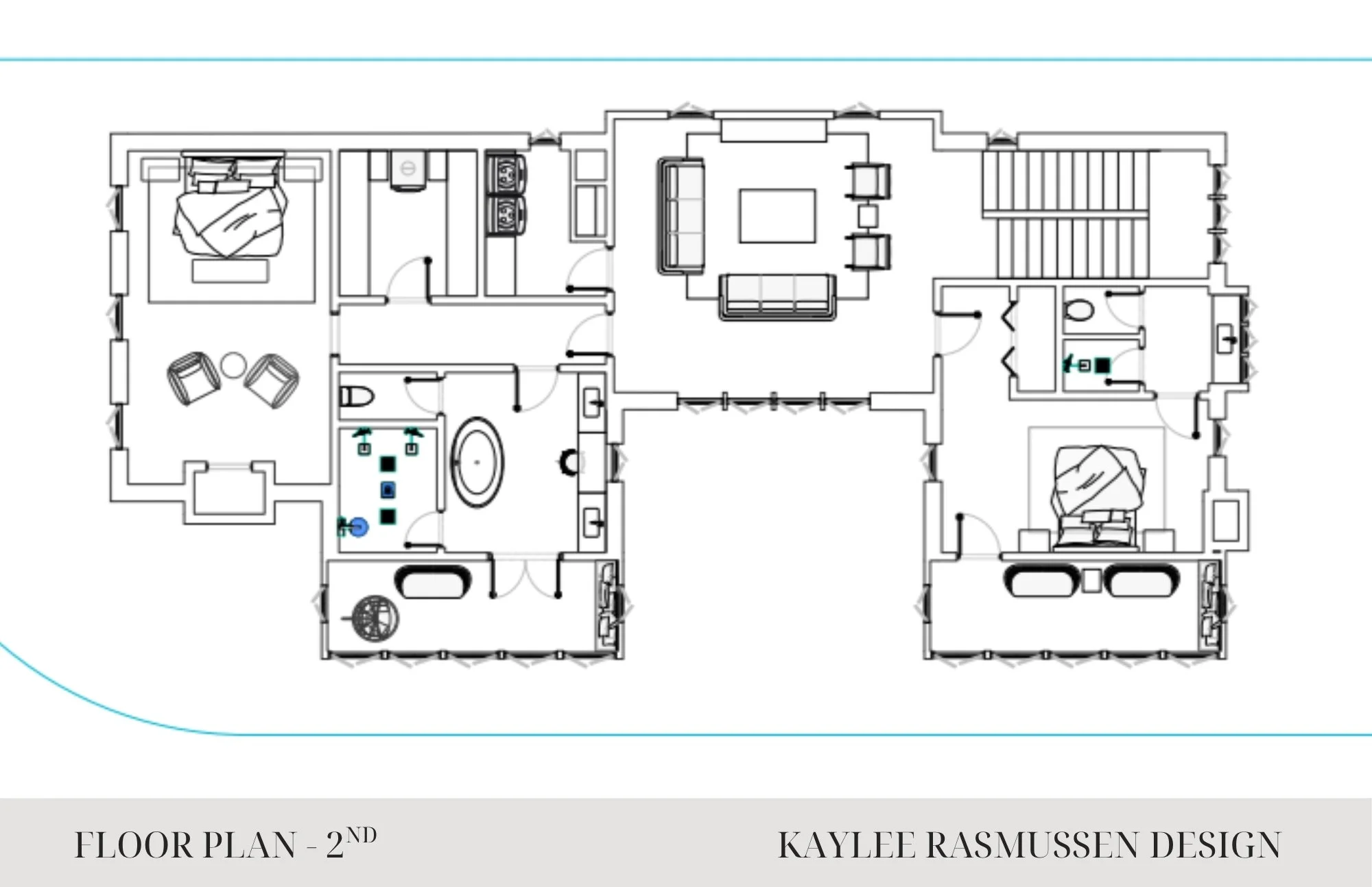 Second floor plan from Kaylee Rasmussen’s Academy project