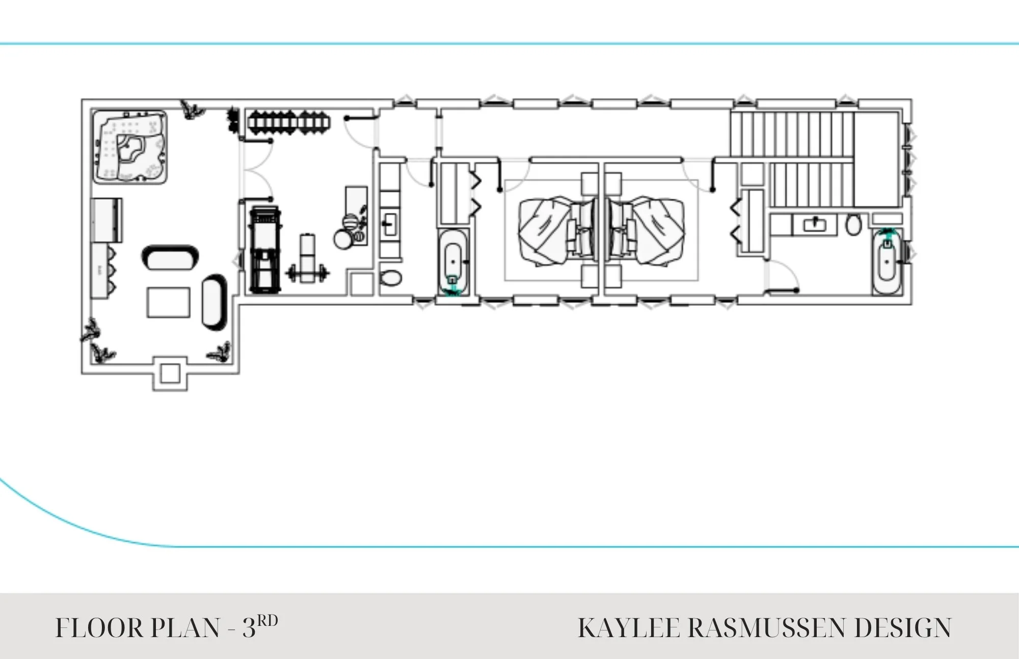 Third floor plan from Kaylee Rasmussen’s Academy project