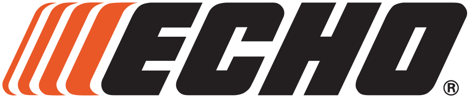 The logo for the brand "ECHO" with three orange lines followed by the word "ECHO" in black.